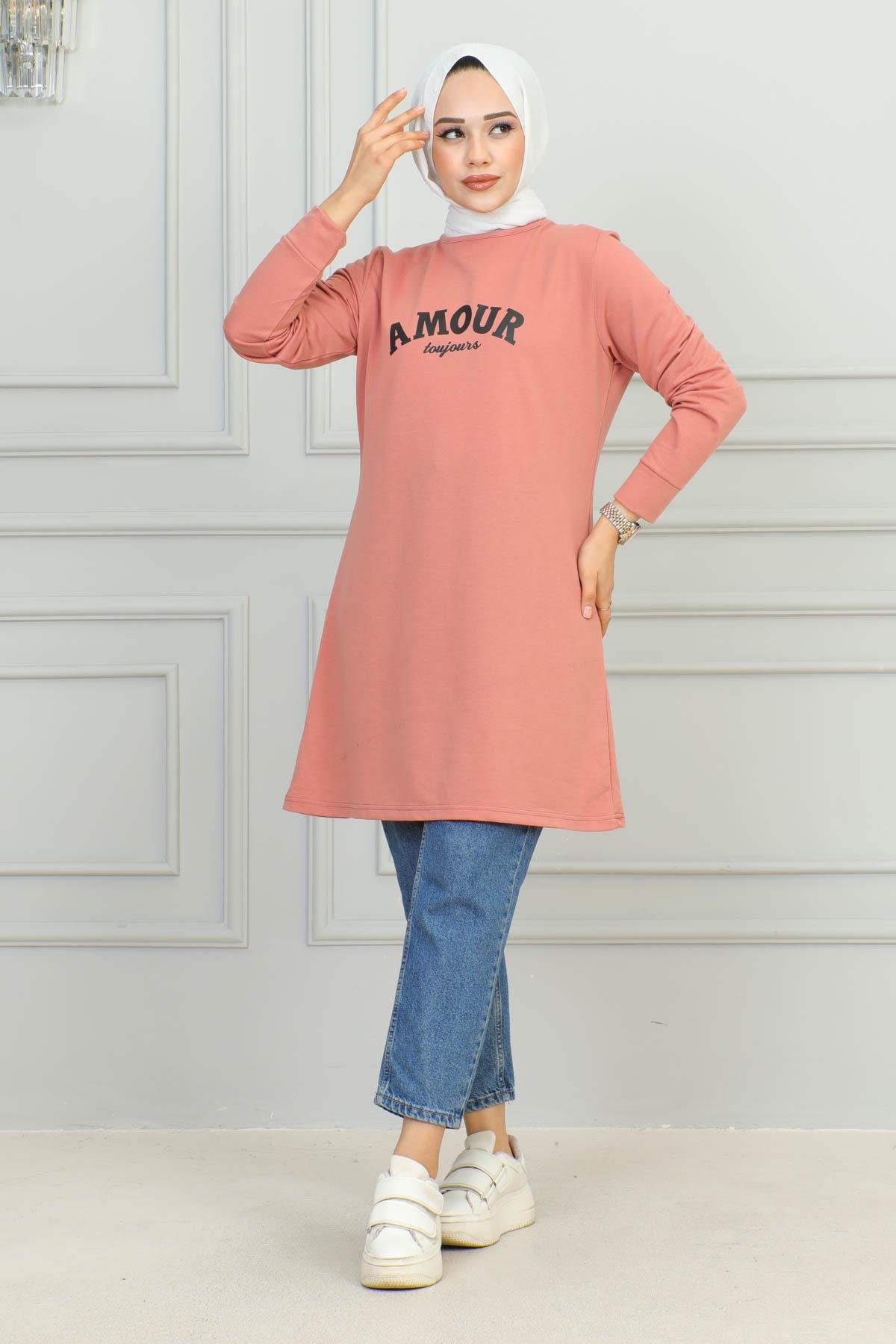 Tesettür Tunik Modelleri | Baskılı Tunik | Affanmoda 