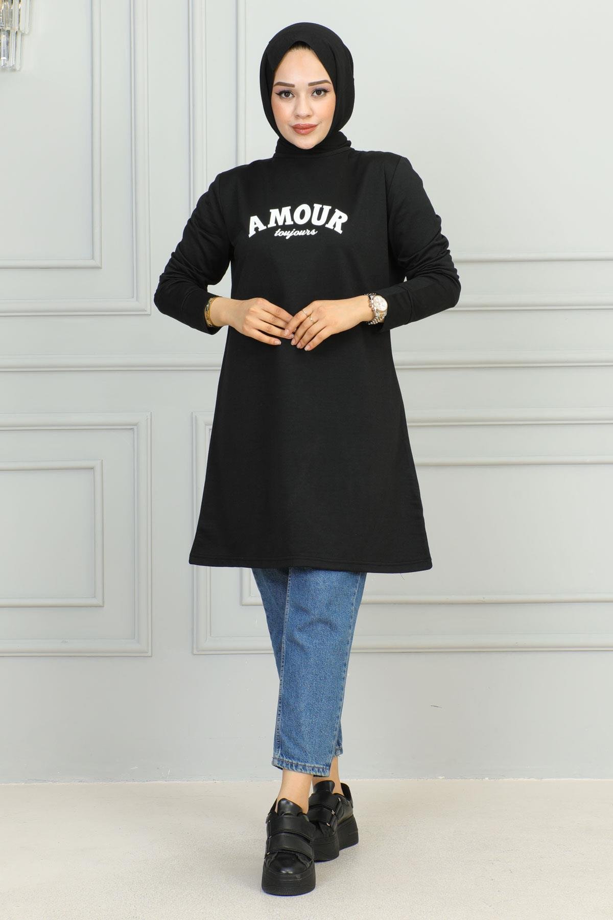 Tesettür Tunik Modelleri | Baskılı Tunik | Affanmoda 
