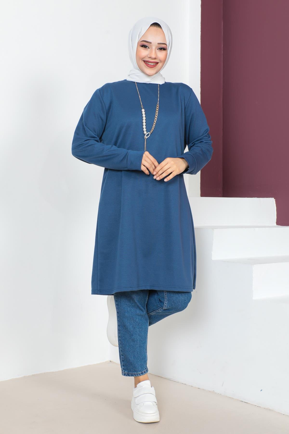 Kolyeli Tesettür Tunik Modelleri - Affan Moda