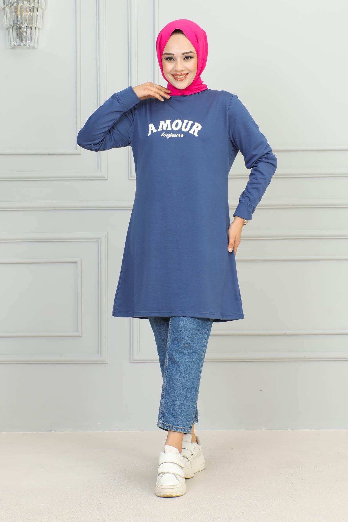 Tesettür Tunik Modelleri | Baskılı Tunik | Affanmoda 