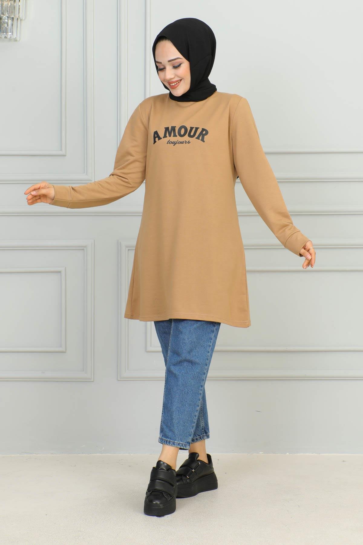 Tesettür Tunik Modelleri | Baskılı Tunik | Affanmoda 