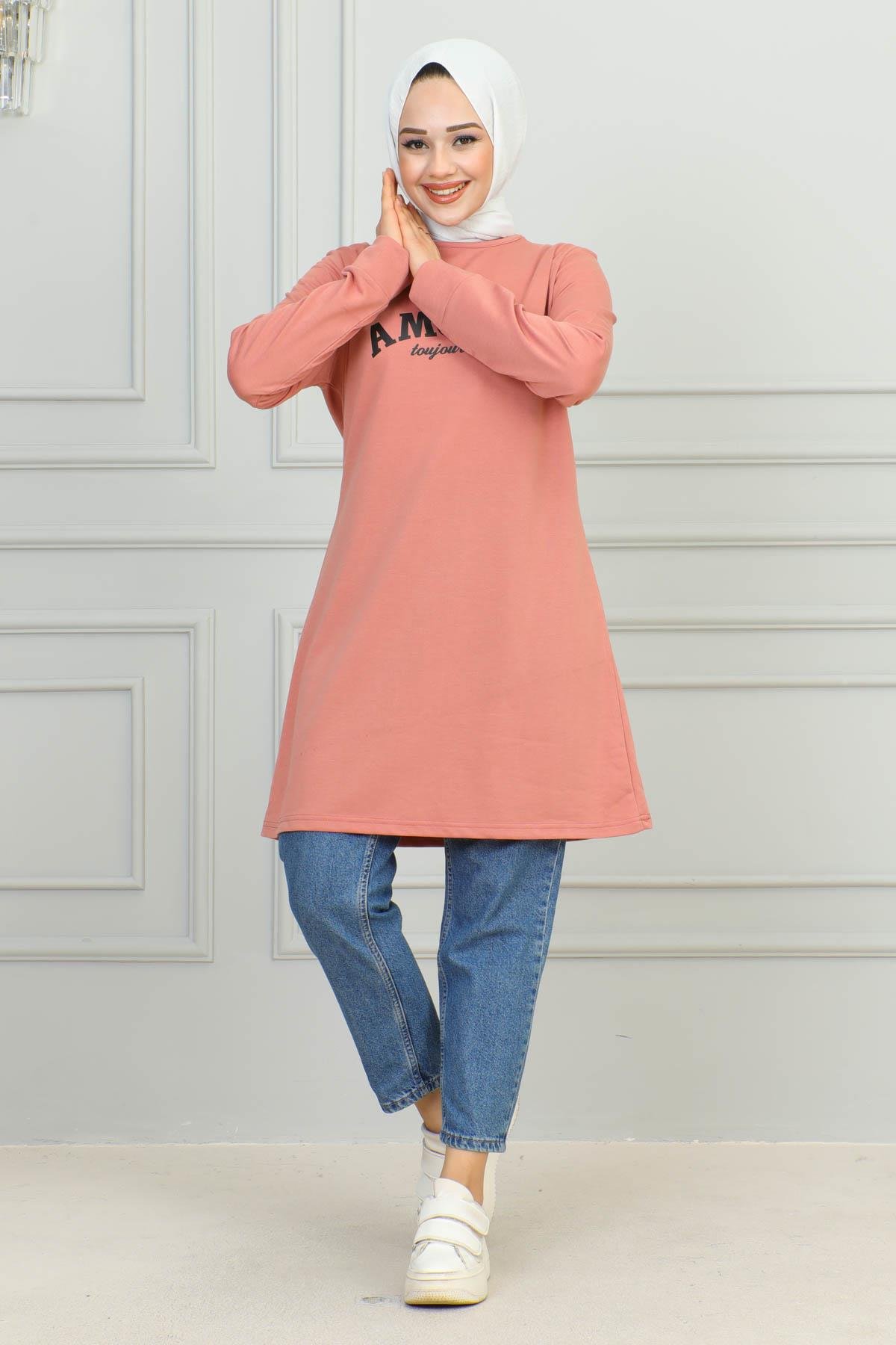 Tesettür Tunik Modelleri | Baskılı Tunik | Affanmoda 