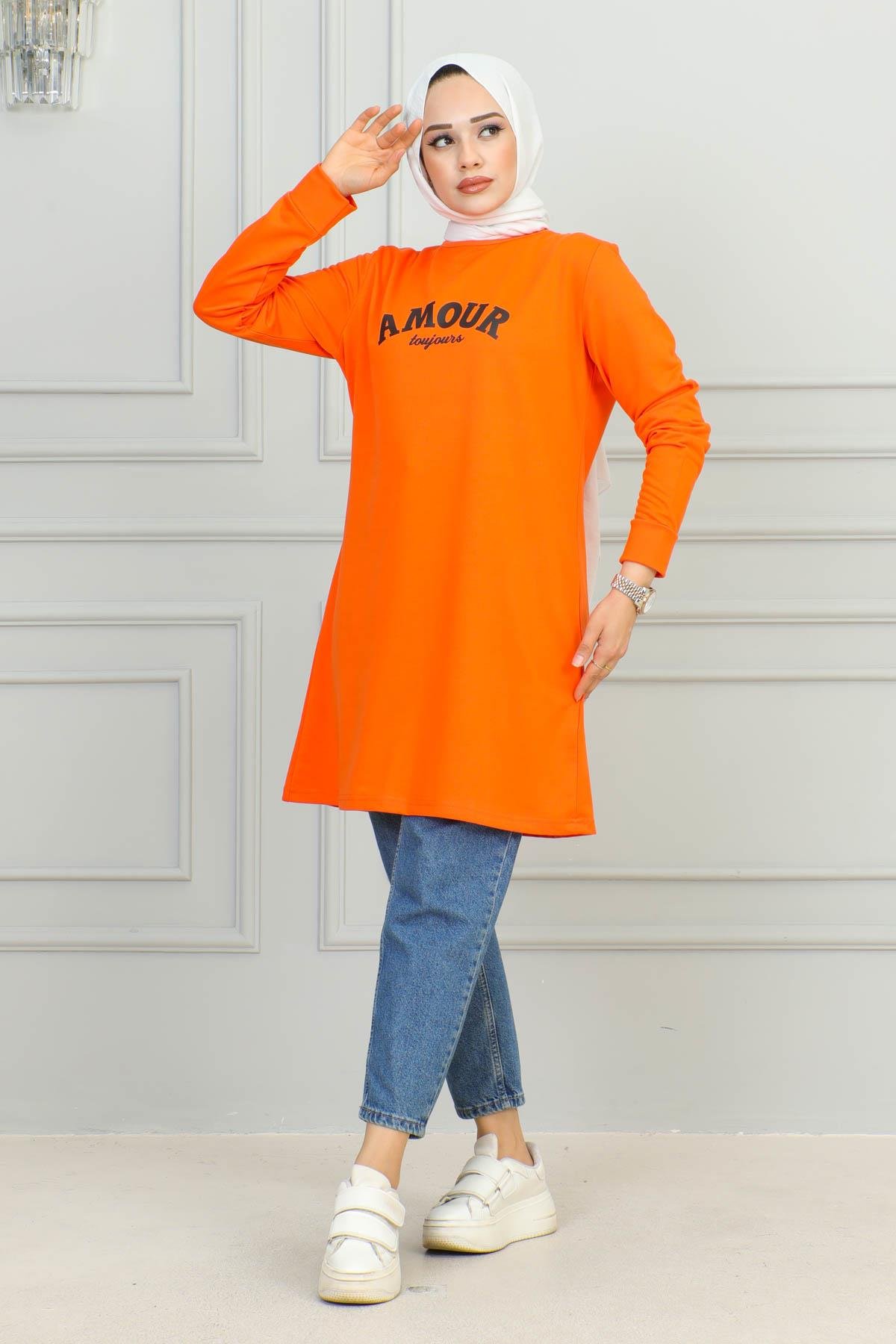 Tesettür Tunik Modelleri | Baskılı Tunik | Affanmoda 