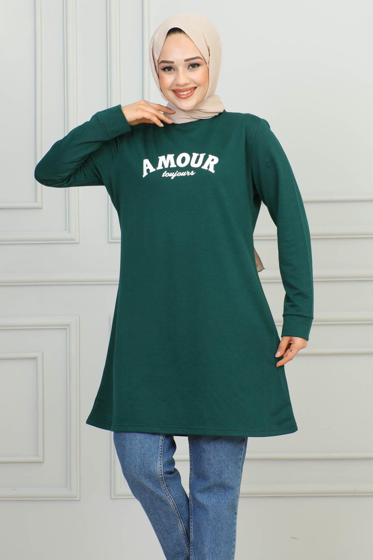 Tesettür Tunik Modelleri | Baskılı Tunik | Affanmoda 