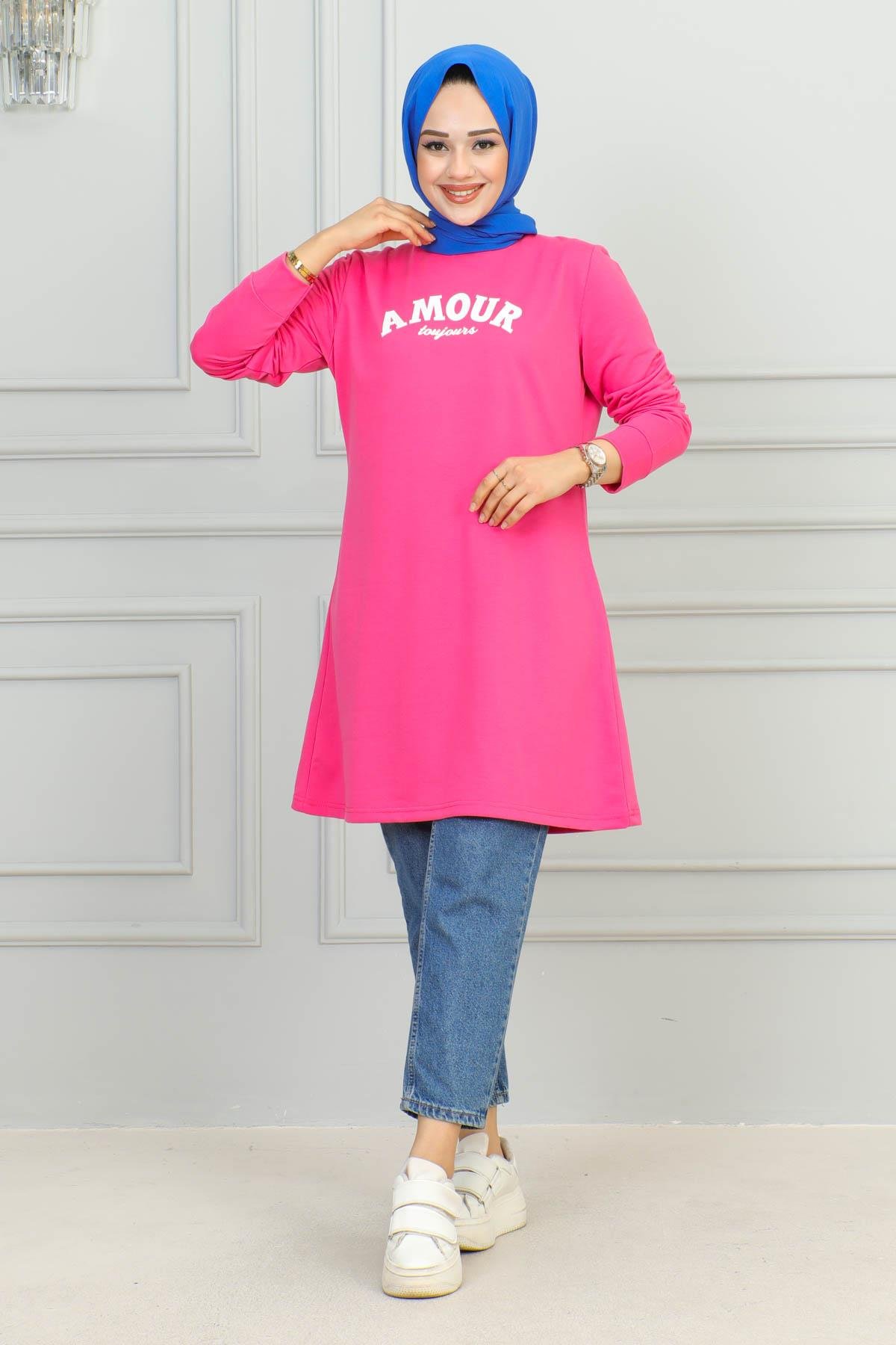 Tesettür Tunik Modelleri | Baskılı Tunik | Affanmoda 