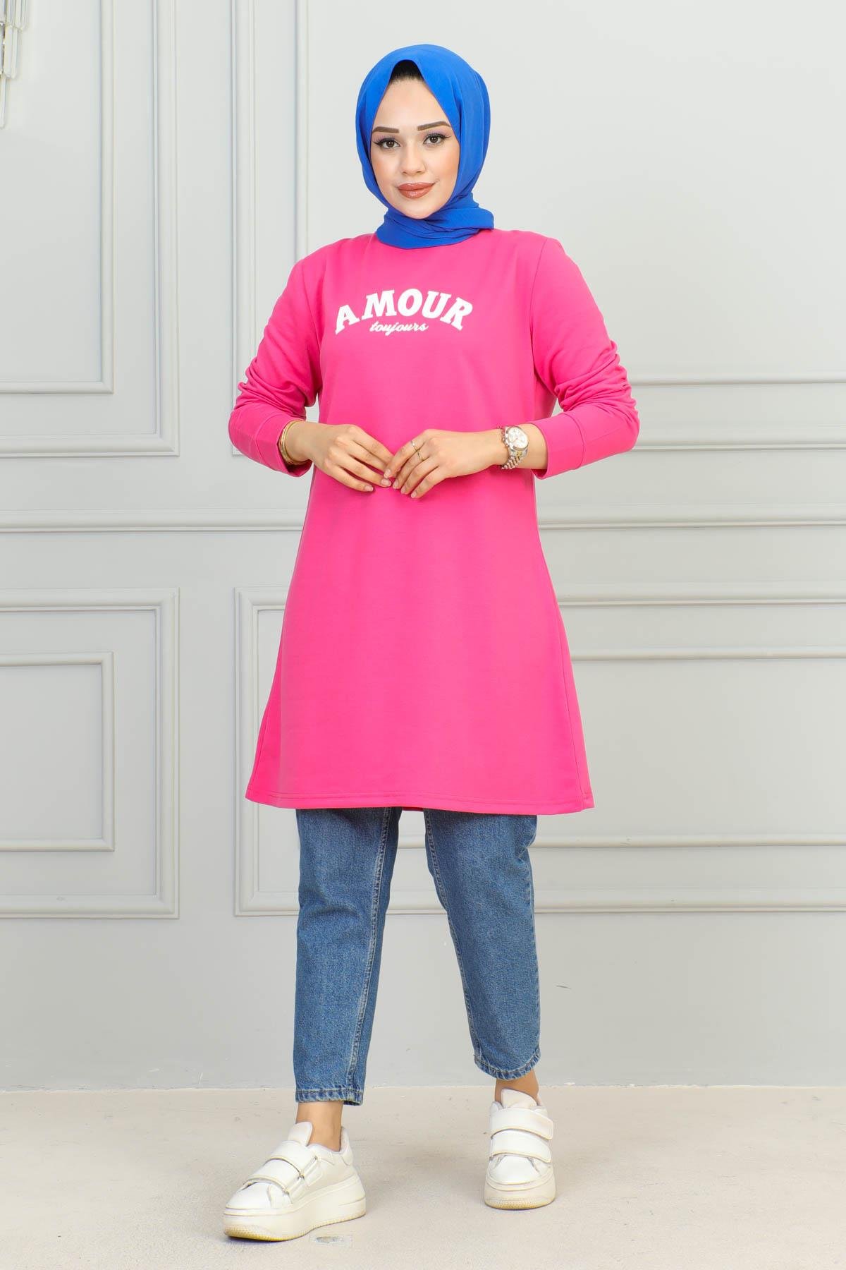 Tesettür Tunik Modelleri | Baskılı Tunik | Affanmoda 