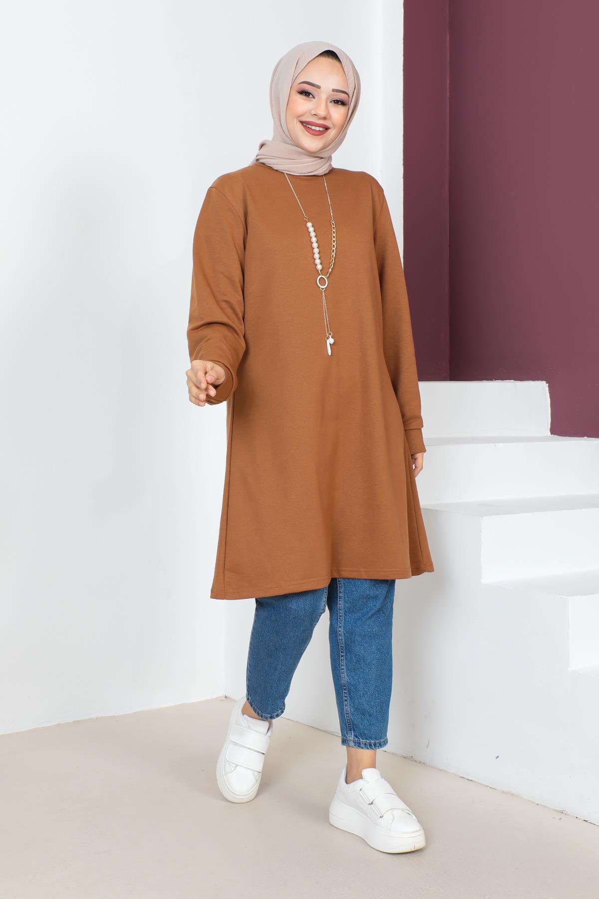 Kolyeli Tesettür Tunik Modelleri - Affan Moda