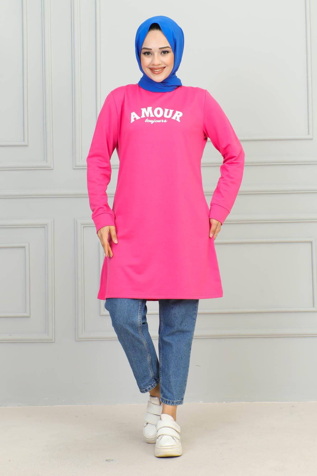 Tesettür Tunik Modelleri | Baskılı Tunik | Affanmoda 