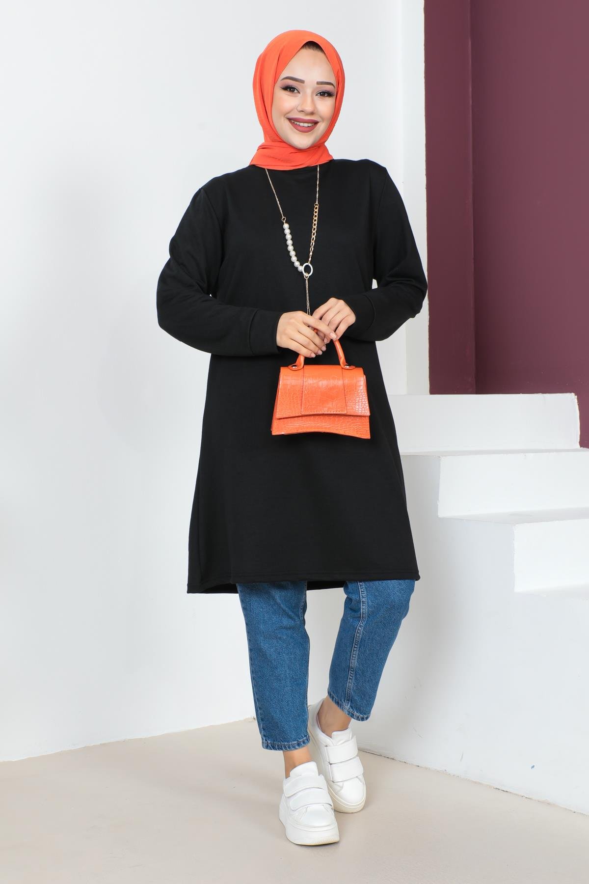 Kolyeli Tesettür Tunik Modelleri - Affan Moda