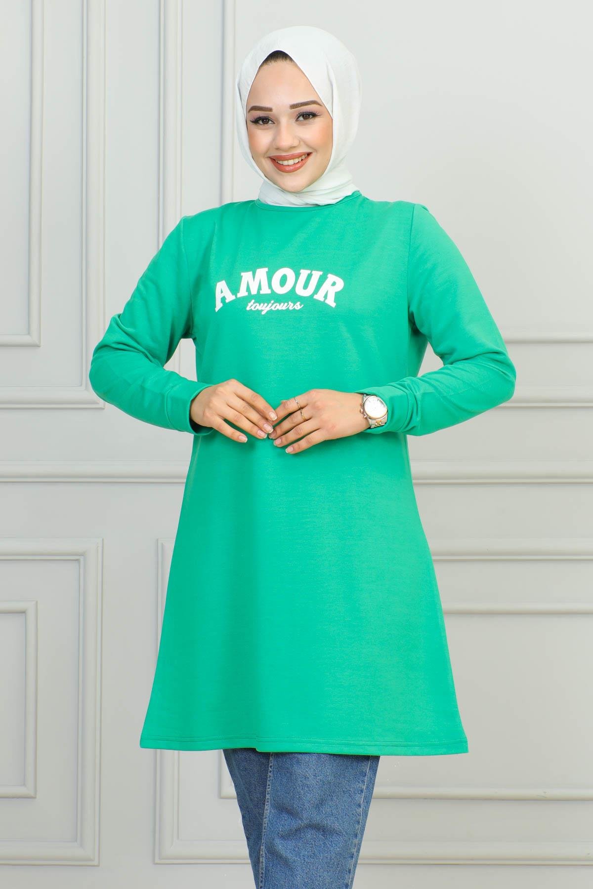Tesettür Tunik Modelleri | Baskılı Tunik | Affanmoda 