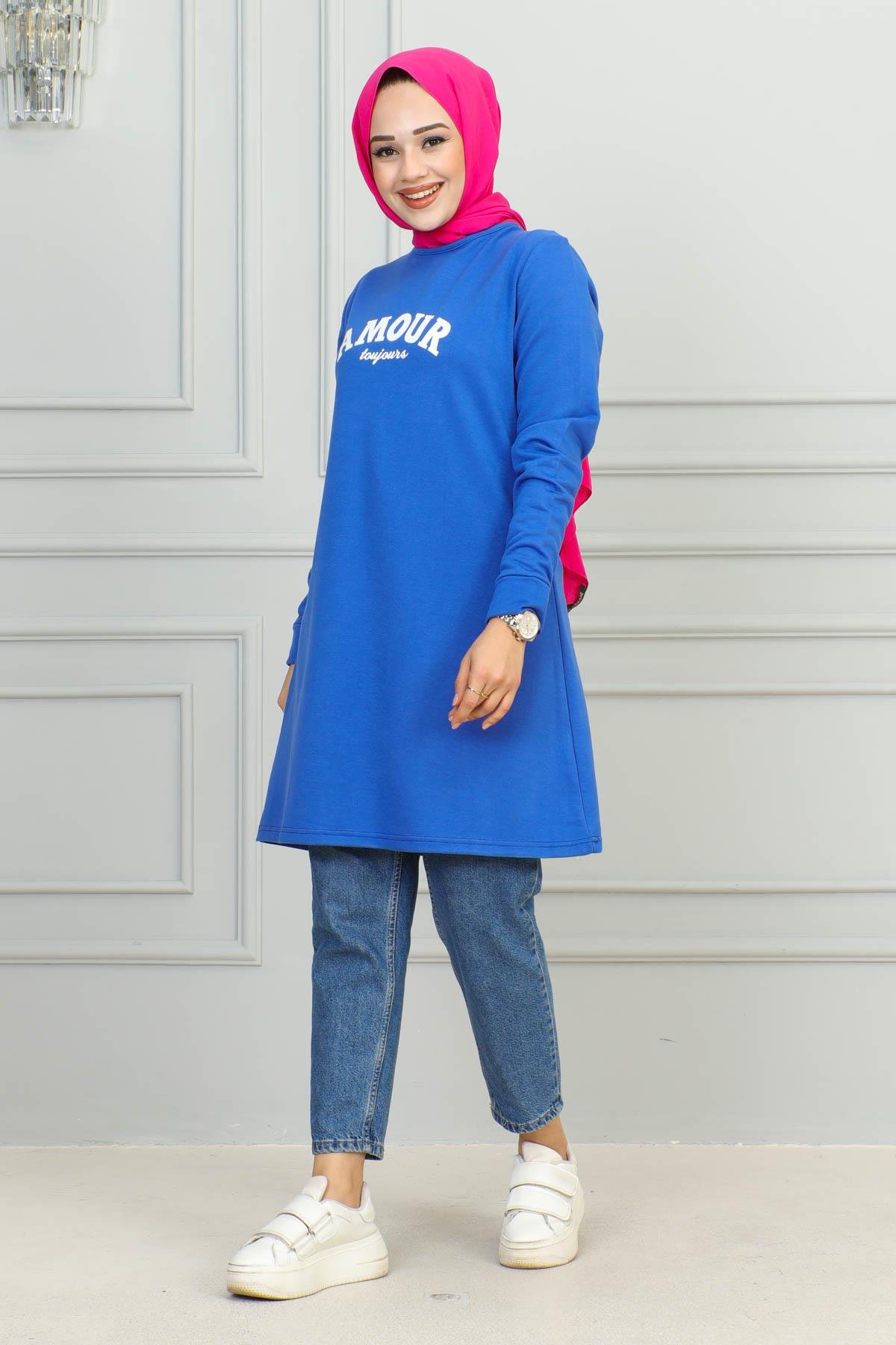 Tesettür Tunik Modelleri | Baskılı Tunik | Affanmoda 