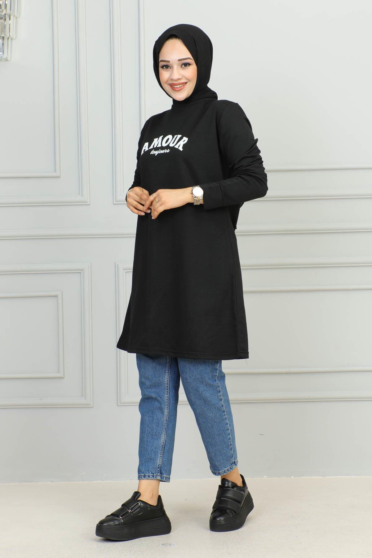 Tesettür Tunik Modelleri | Baskılı Tunik | Affanmoda 
