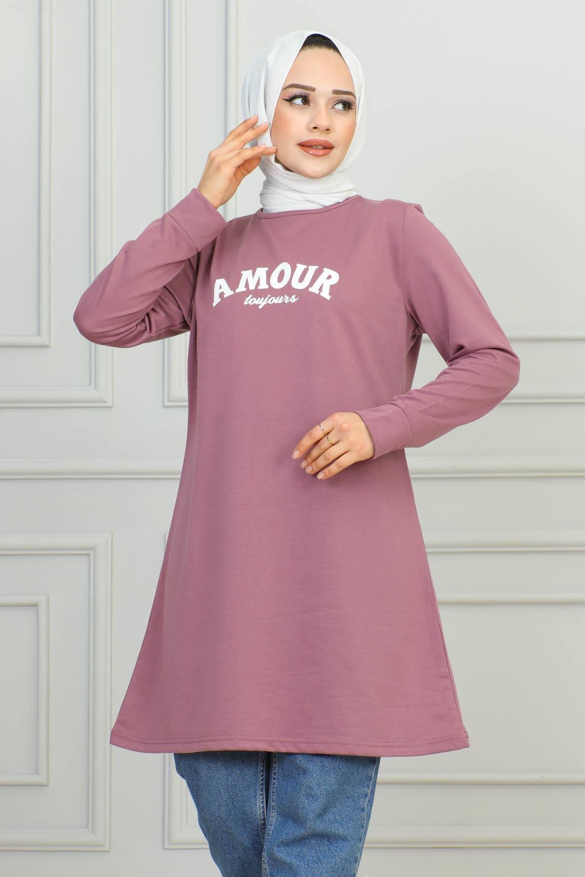Tesettür Tunik Modelleri | Baskılı Tunik | Affanmoda 