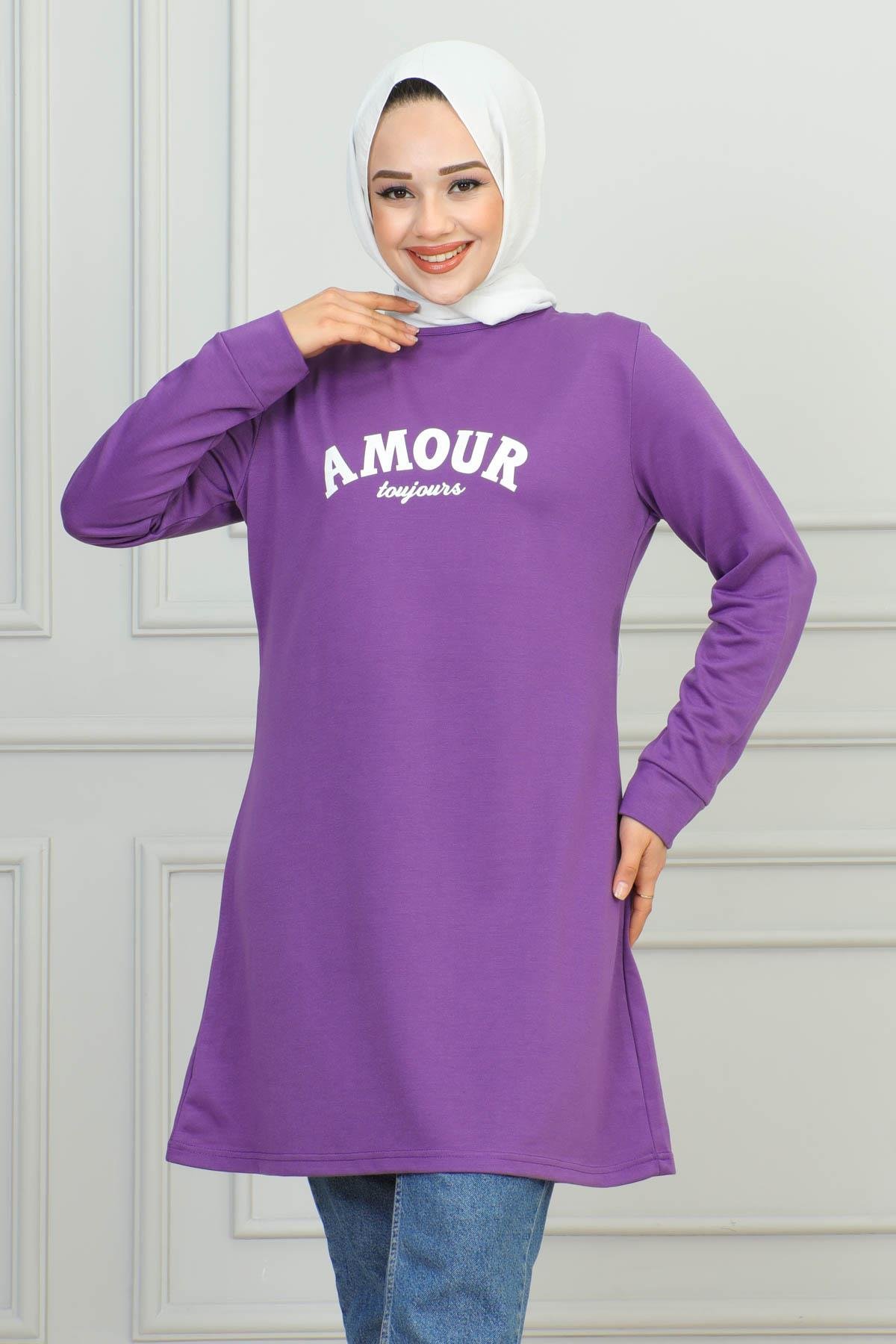 Tesettür Tunik Modelleri | Baskılı Tunik | Affanmoda 