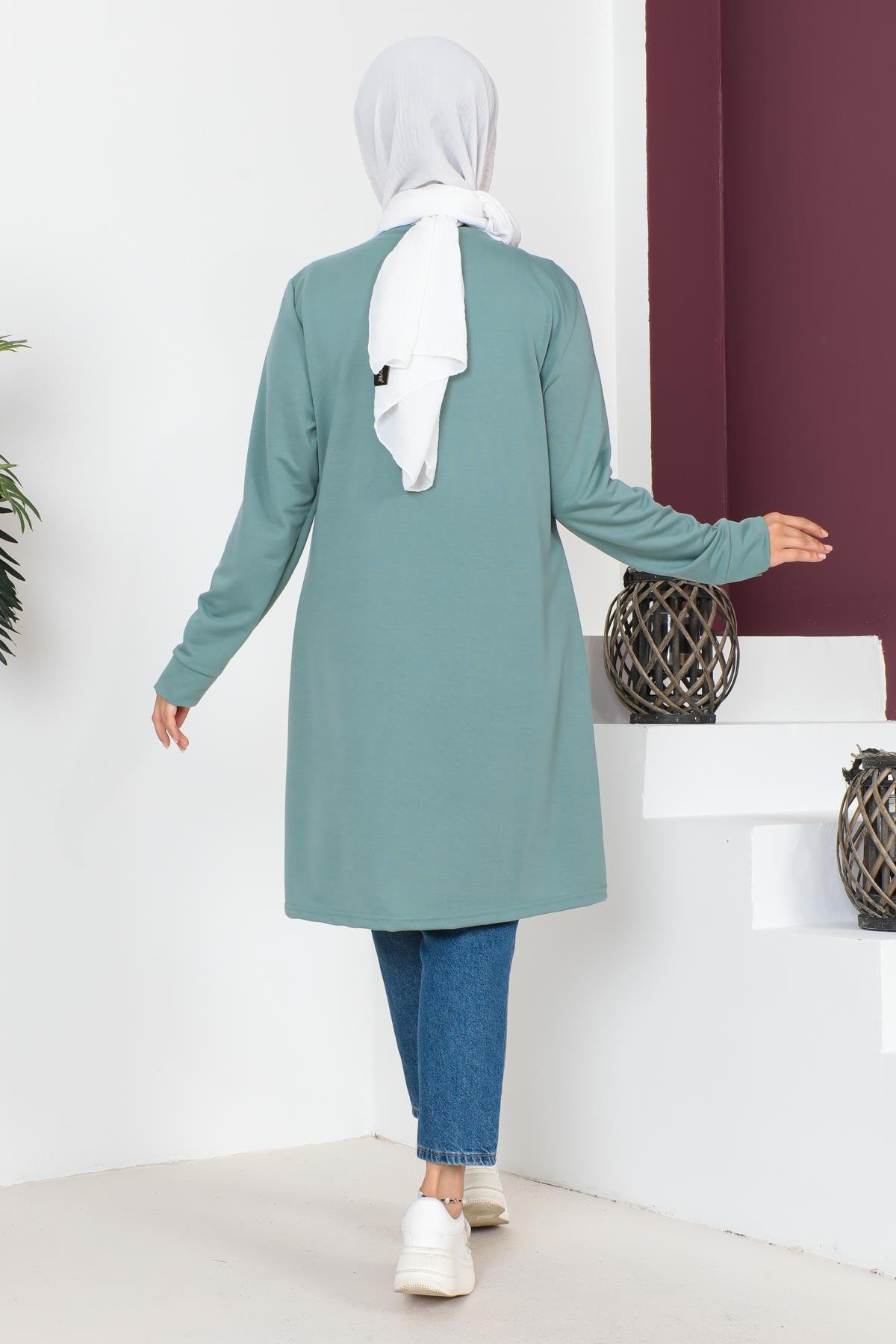 Kolyeli Tesettür Tunik Modelleri - Affan Moda