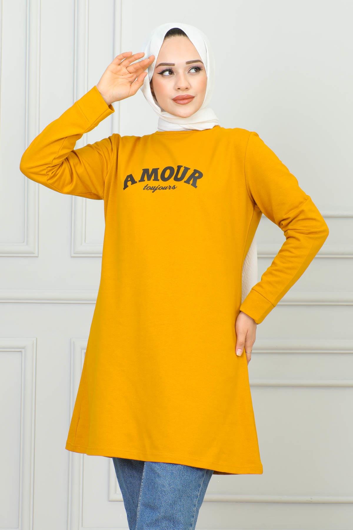 Tesettür Tunik Modelleri | Baskılı Tunik | Affanmoda 