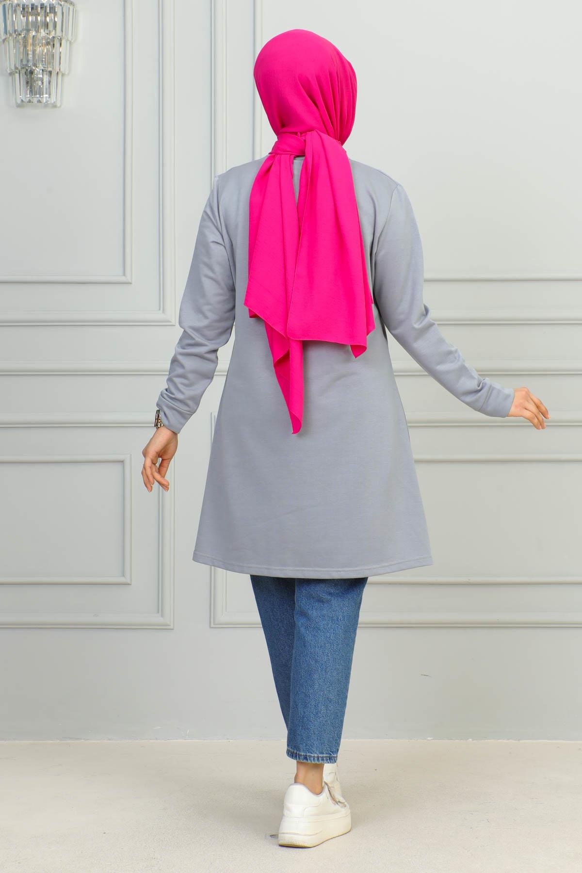 Tesettür Tunik Modelleri | Baskılı Tunik | Affanmoda 