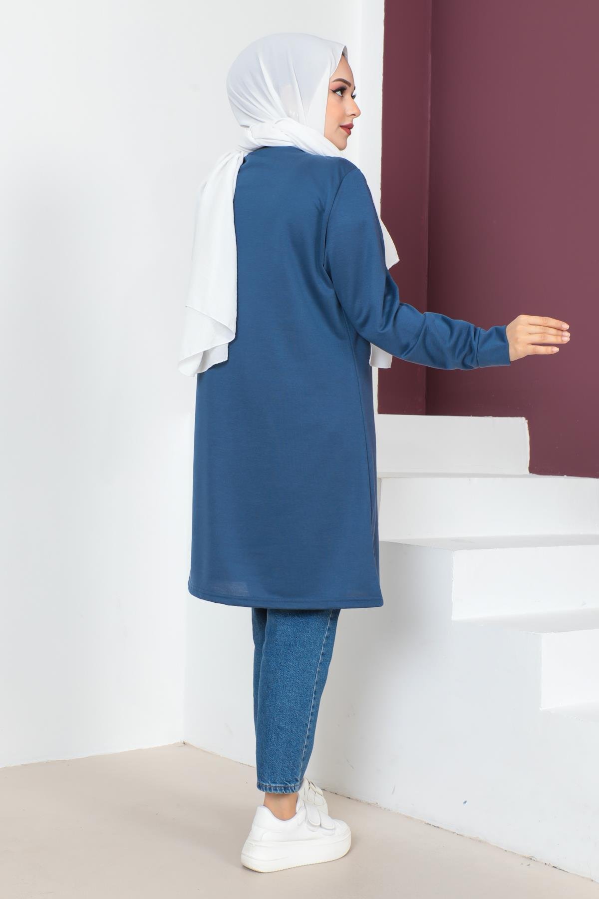 Kolyeli Tesettür Tunik Modelleri - Affan Moda