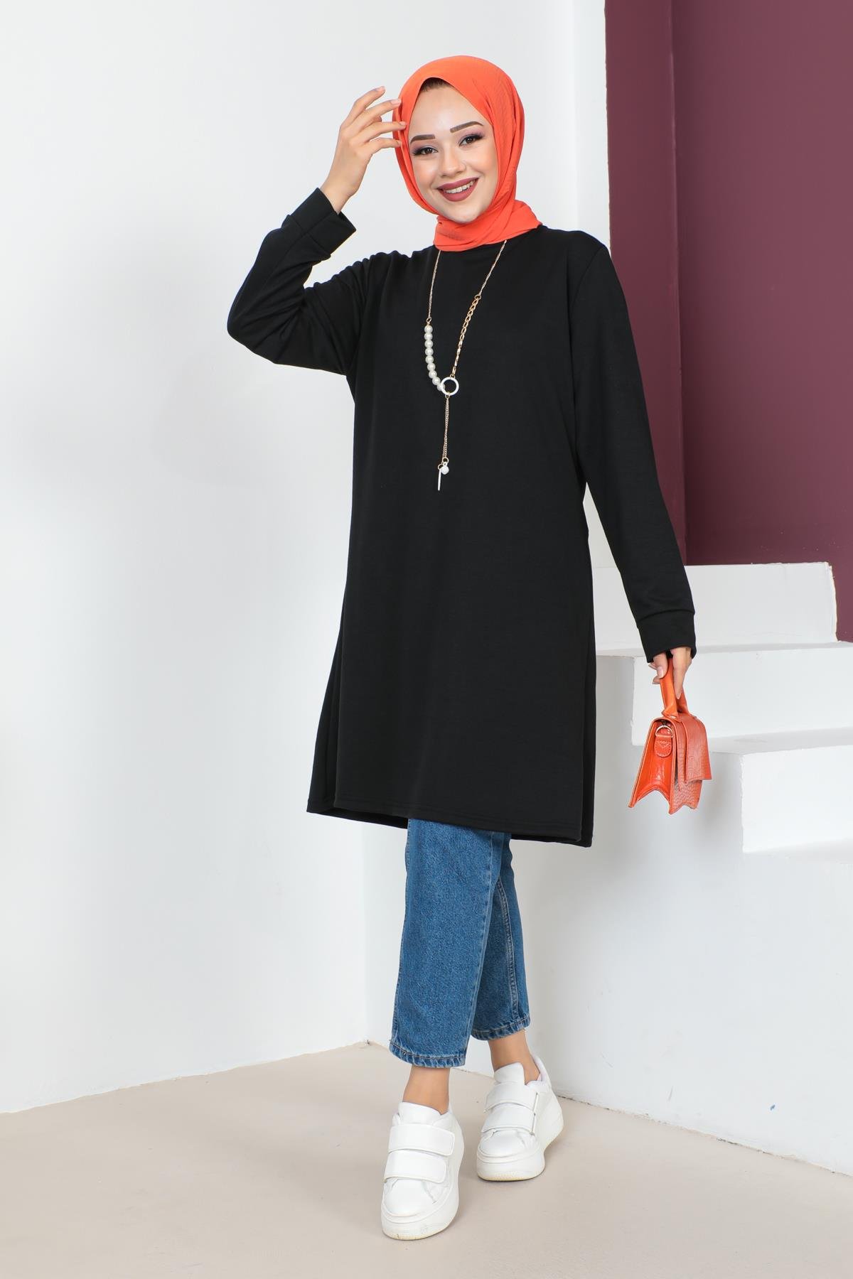 Kolyeli Tesettür Tunik Modelleri - Affan Moda