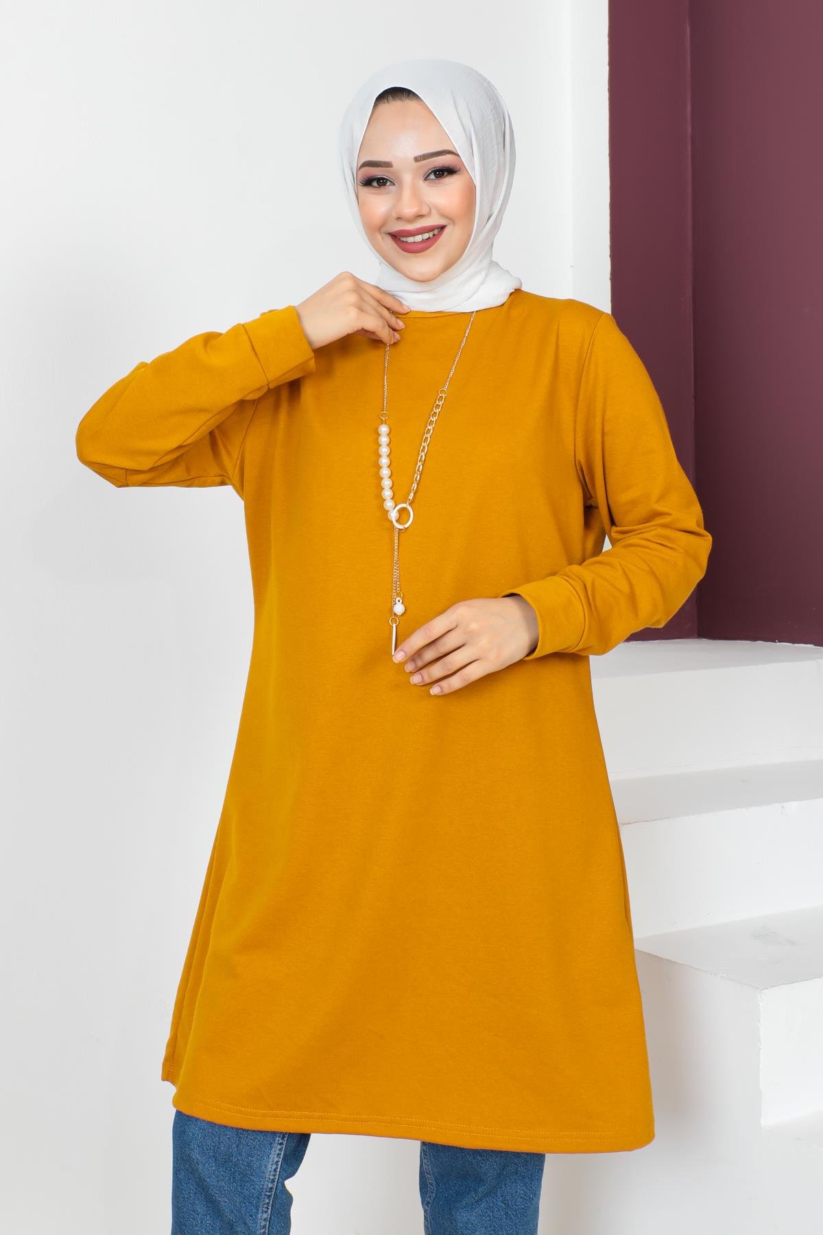 Kolyeli Tesettür Tunik Modelleri - Affan Moda