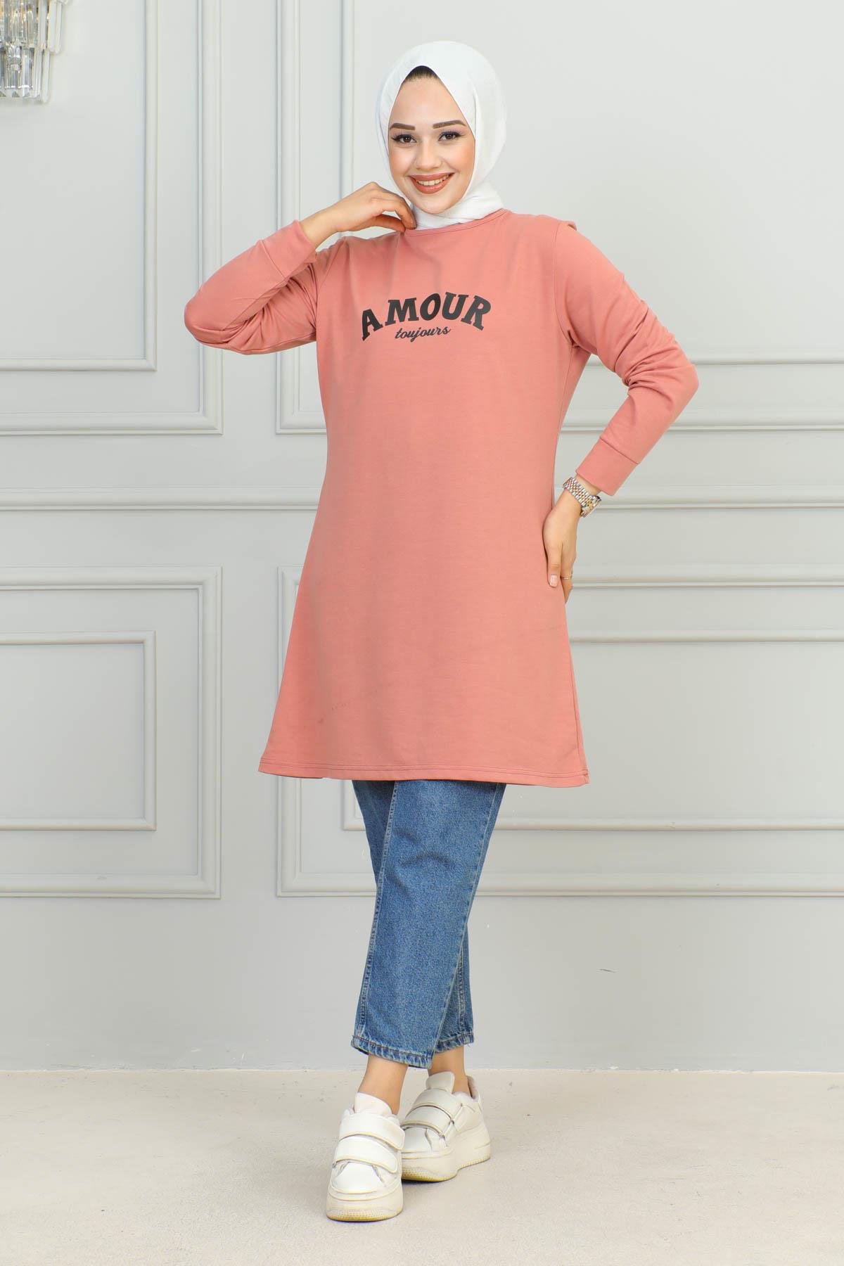 Tesettür Tunik Modelleri | Baskılı Tunik | Affanmoda 