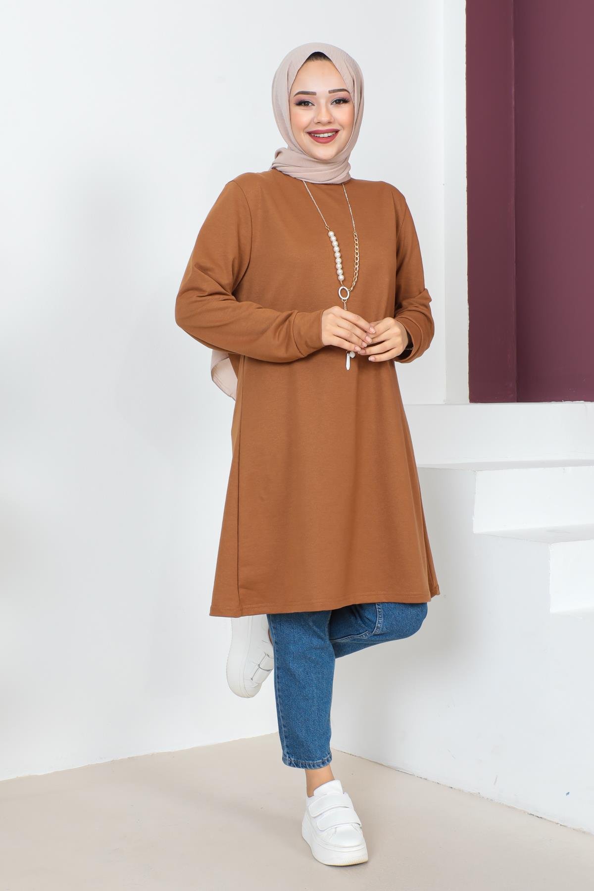 Kolyeli Tesettür Tunik Modelleri - Affan Moda