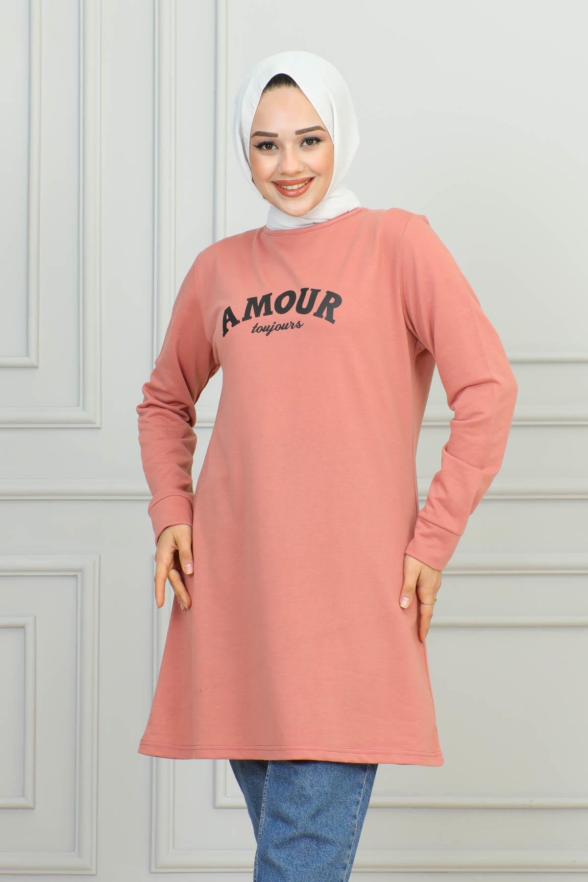 Tesettür Tunik Modelleri | Baskılı Tunik | Affanmoda 