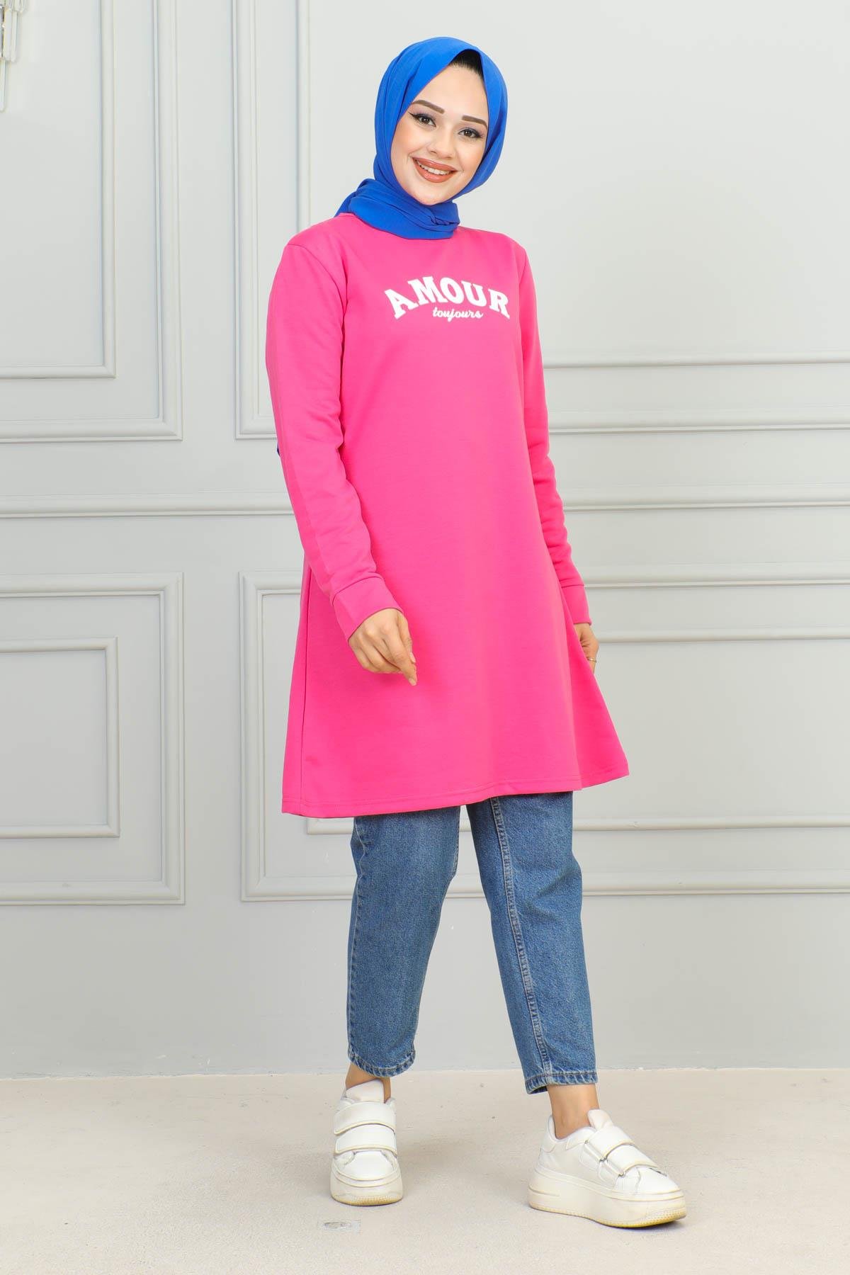 Tesettür Tunik Modelleri | Baskılı Tunik | Affanmoda 