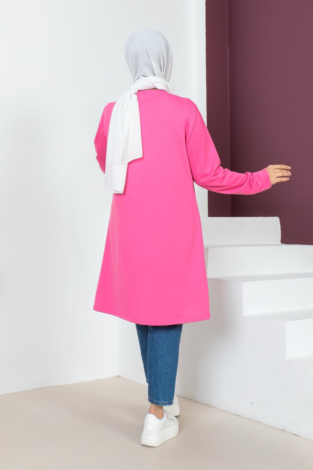 Kolyeli Tesettür Tunik Modelleri - Affan Moda