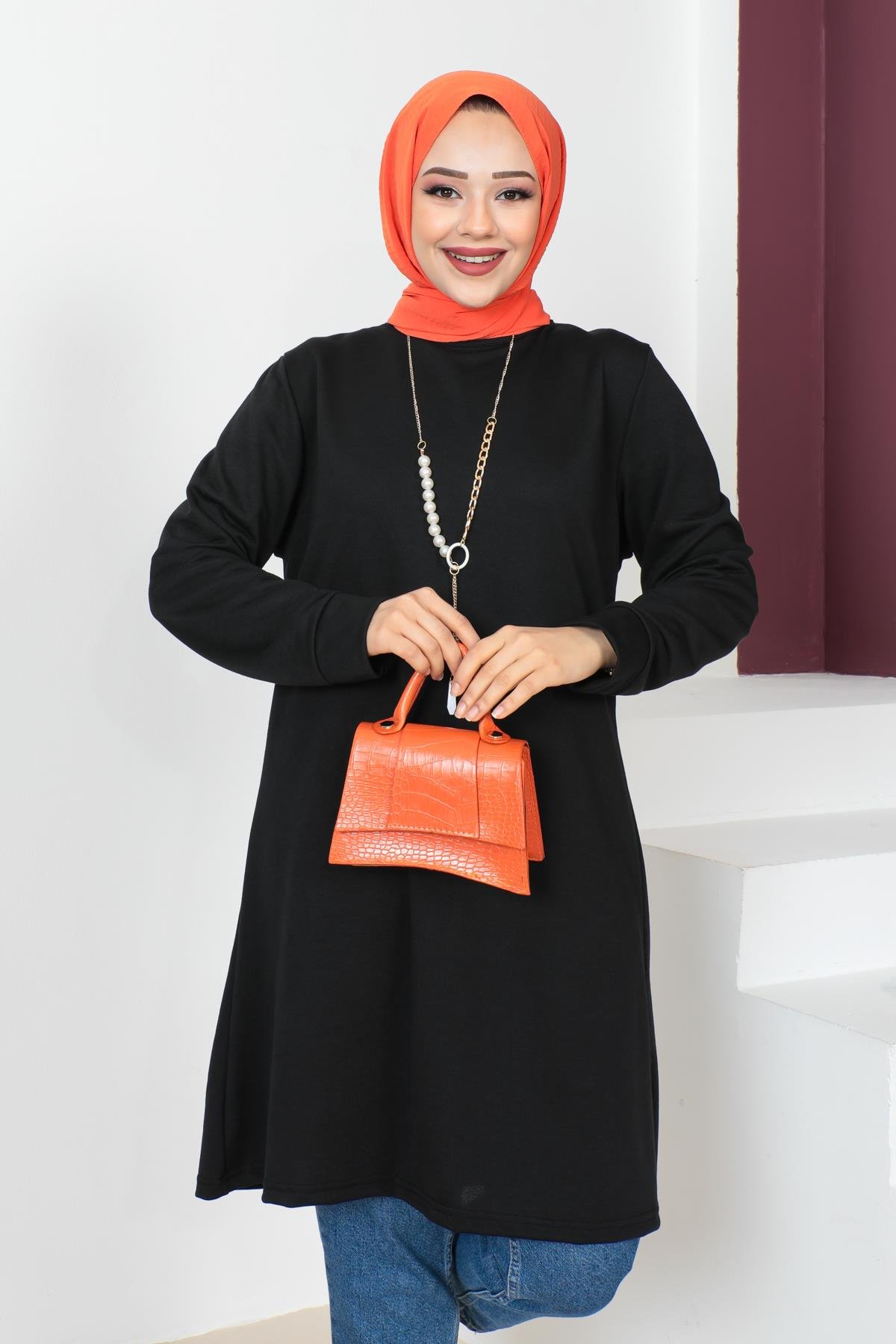 Kolyeli Tesettür Tunik Modelleri - Affan Moda