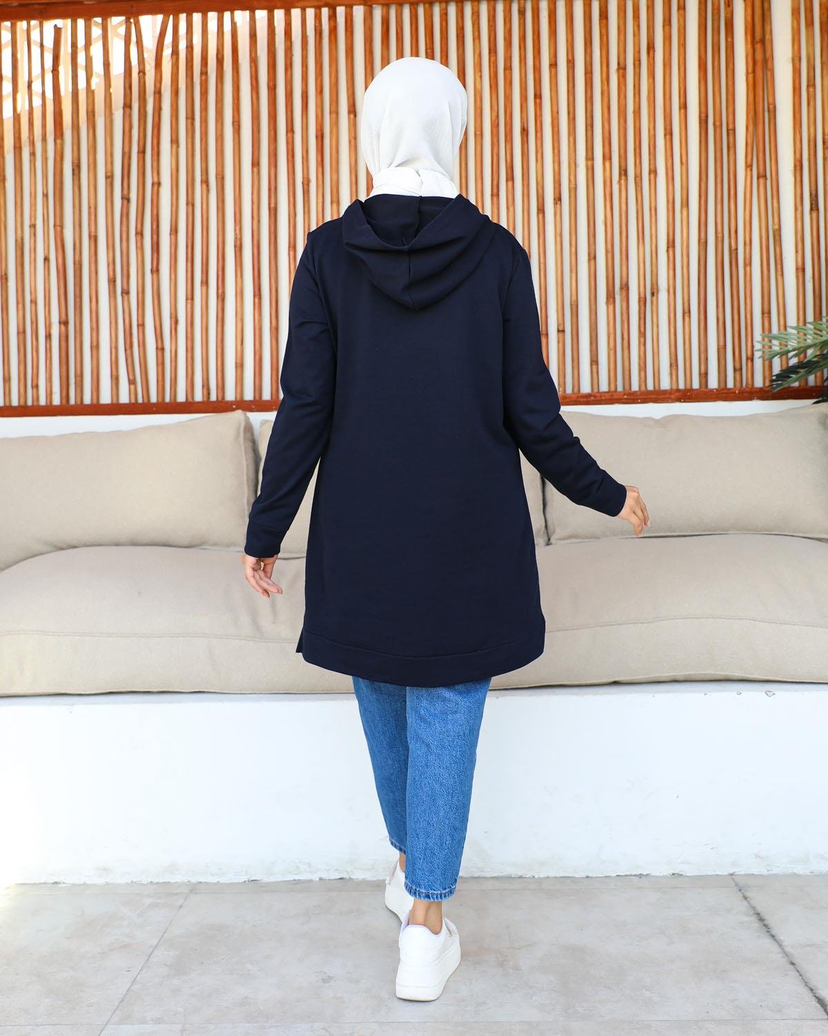 Tesettür Tunik Modelleri - Nakışlı Tunik Modelleri - Affanmoda