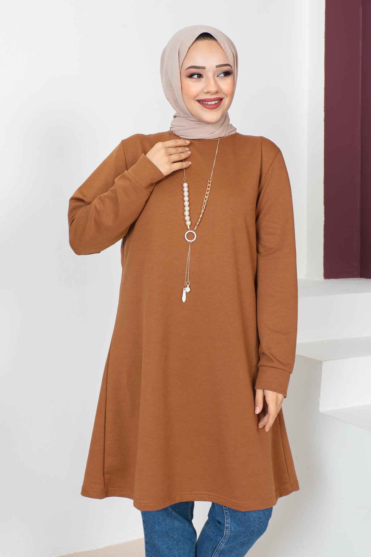 Kolyeli Tesettür Tunik Modelleri - Affan Moda