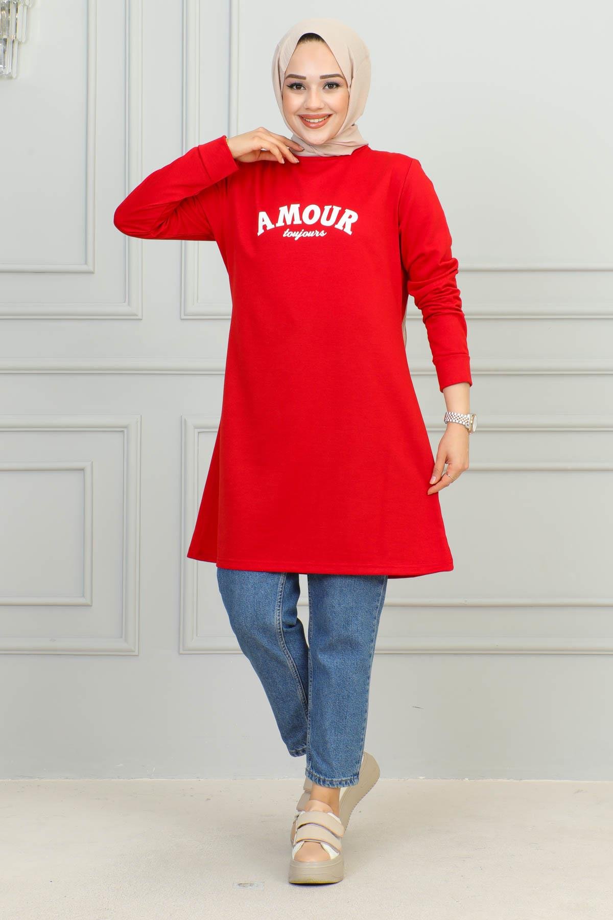 Tesettür Tunik Modelleri | Baskılı Tunik | Affanmoda 