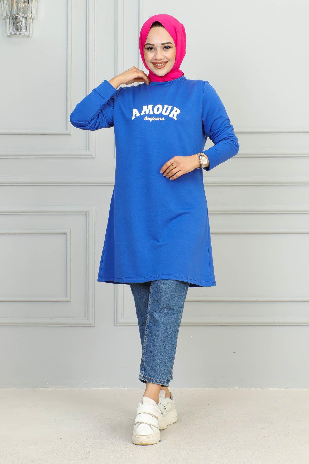 Tesettür Tunik Modelleri | Baskılı Tunik | Affanmoda 