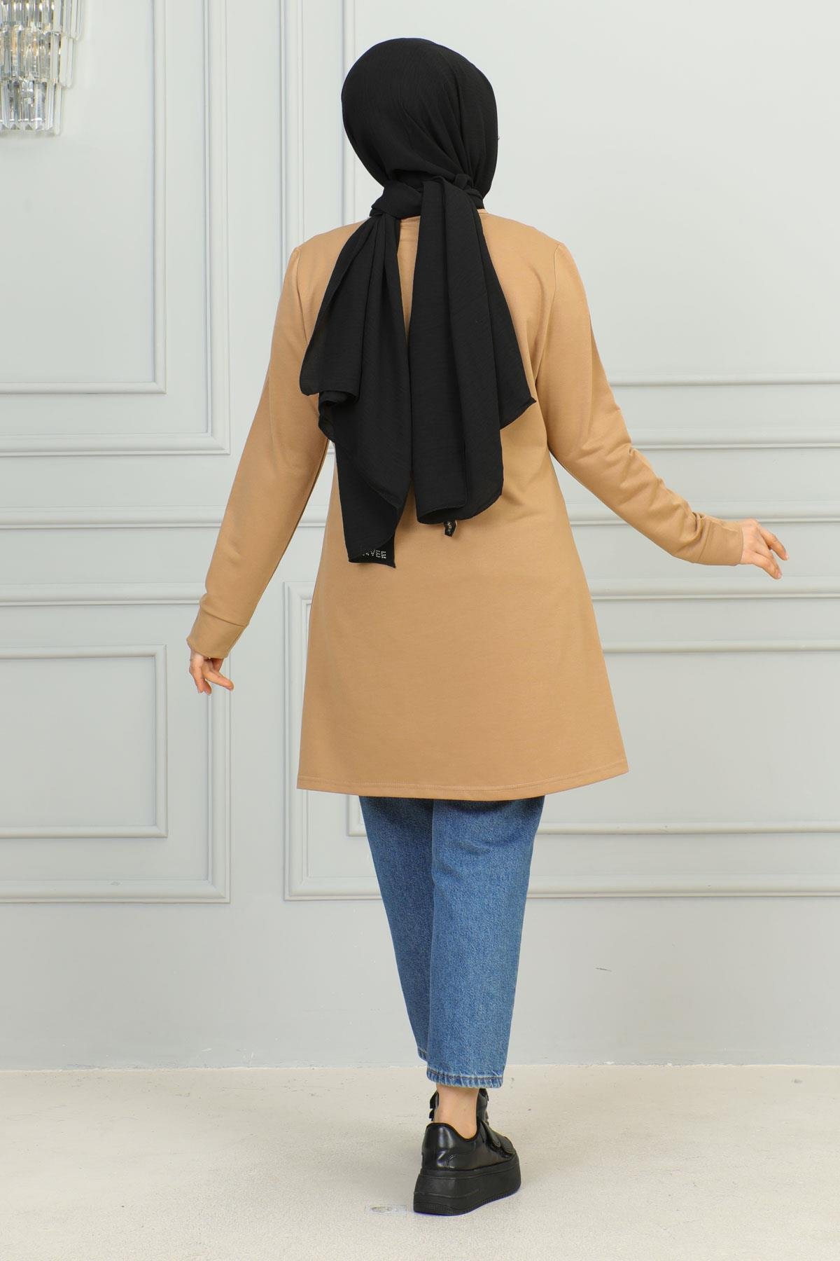 Tesettür Tunik Modelleri | Baskılı Tunik | Affanmoda 