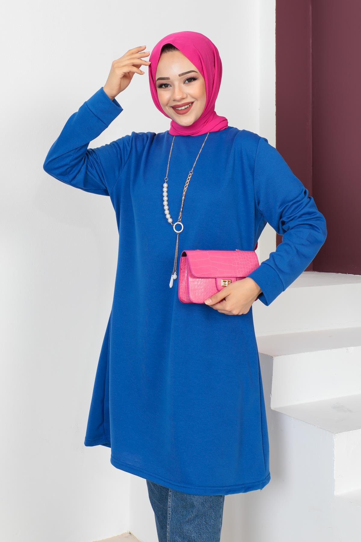 Kolyeli Tesettür Tunik Modelleri - Affan Moda