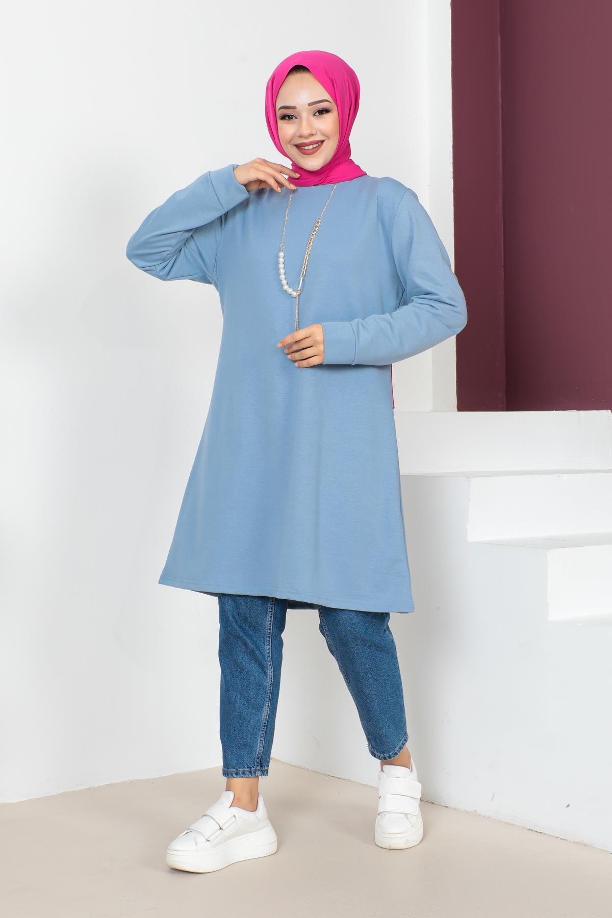 Kolyeli Tesettür Tunik Modelleri - Affan Moda