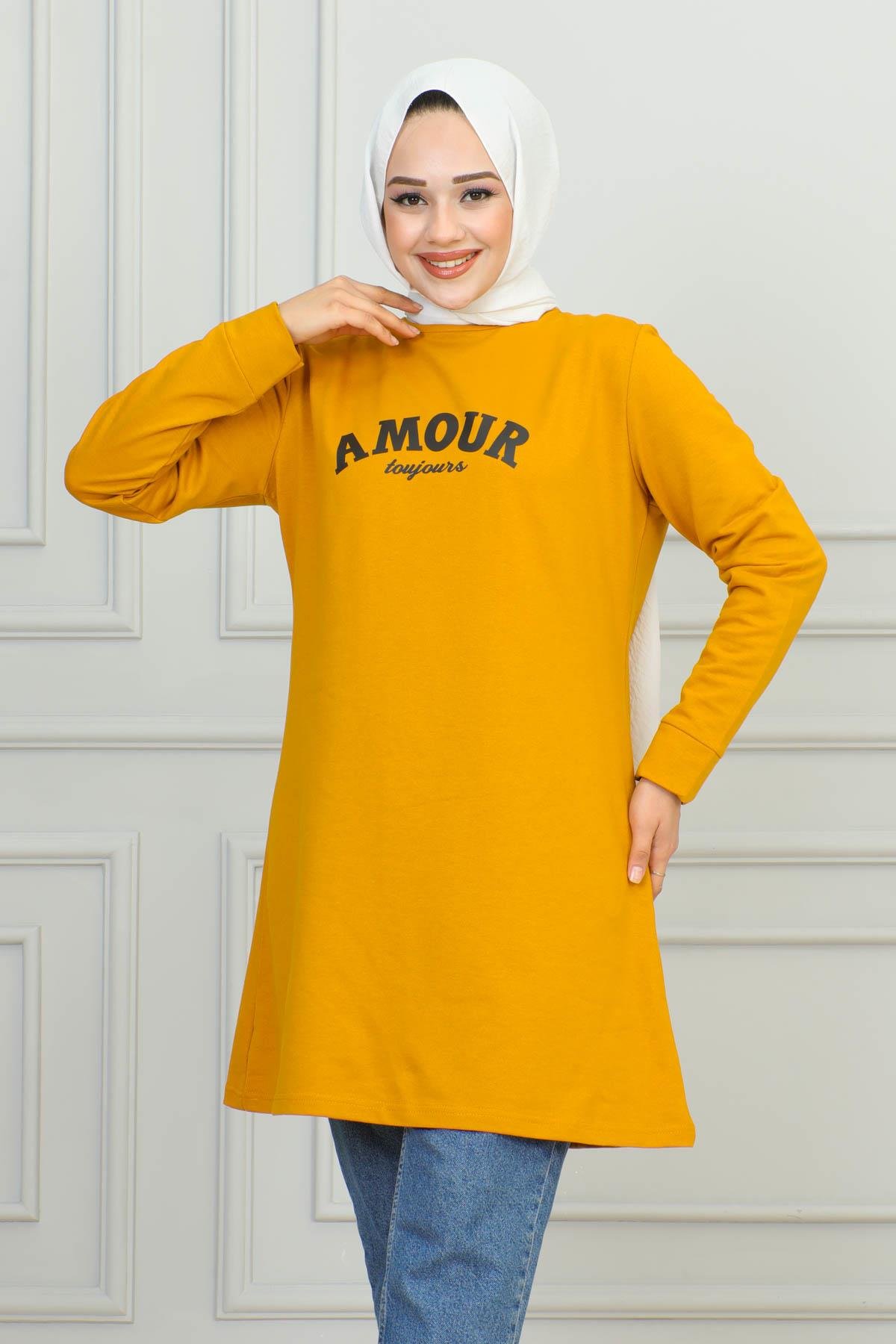 Tesettür Tunik Modelleri | Baskılı Tunik | Affanmoda 