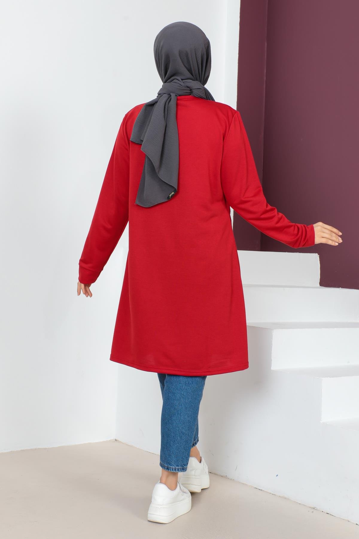 Kolyeli Tesettür Tunik Modelleri - Affan Moda