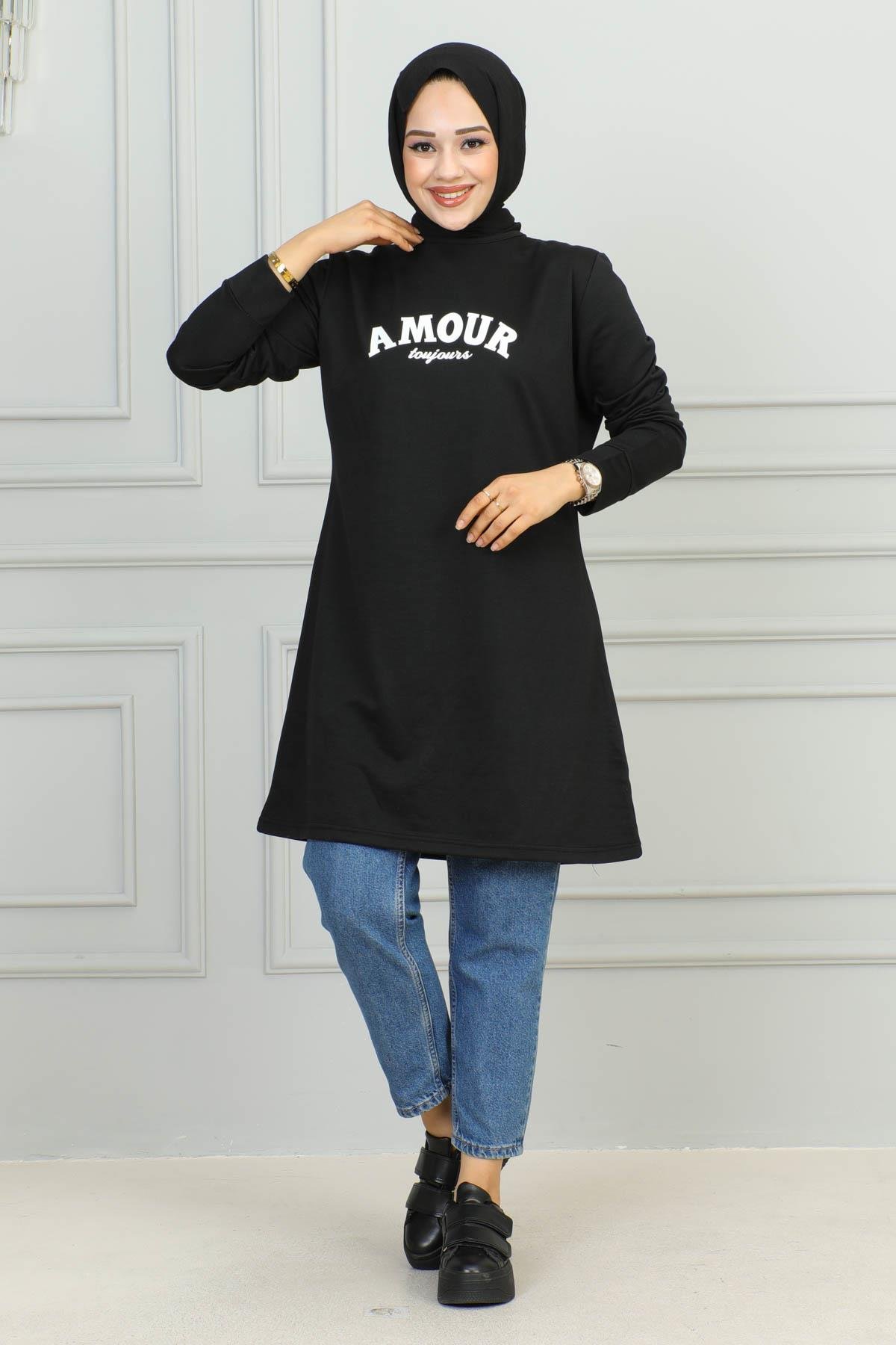 Tesettür Tunik Modelleri | Baskılı Tunik | Affanmoda 