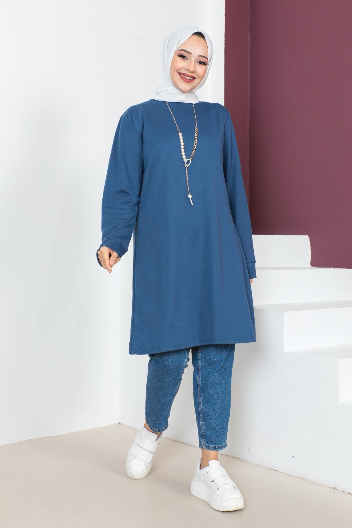 Kolyeli Tesettür Tunik Modelleri - Affan Moda