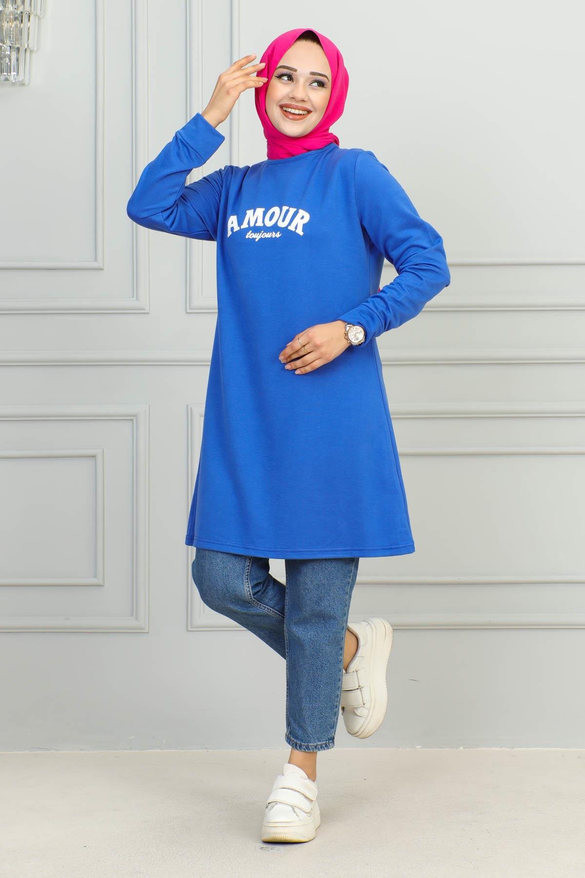 Tesettür Tunik Modelleri | Baskılı Tunik | Affanmoda 