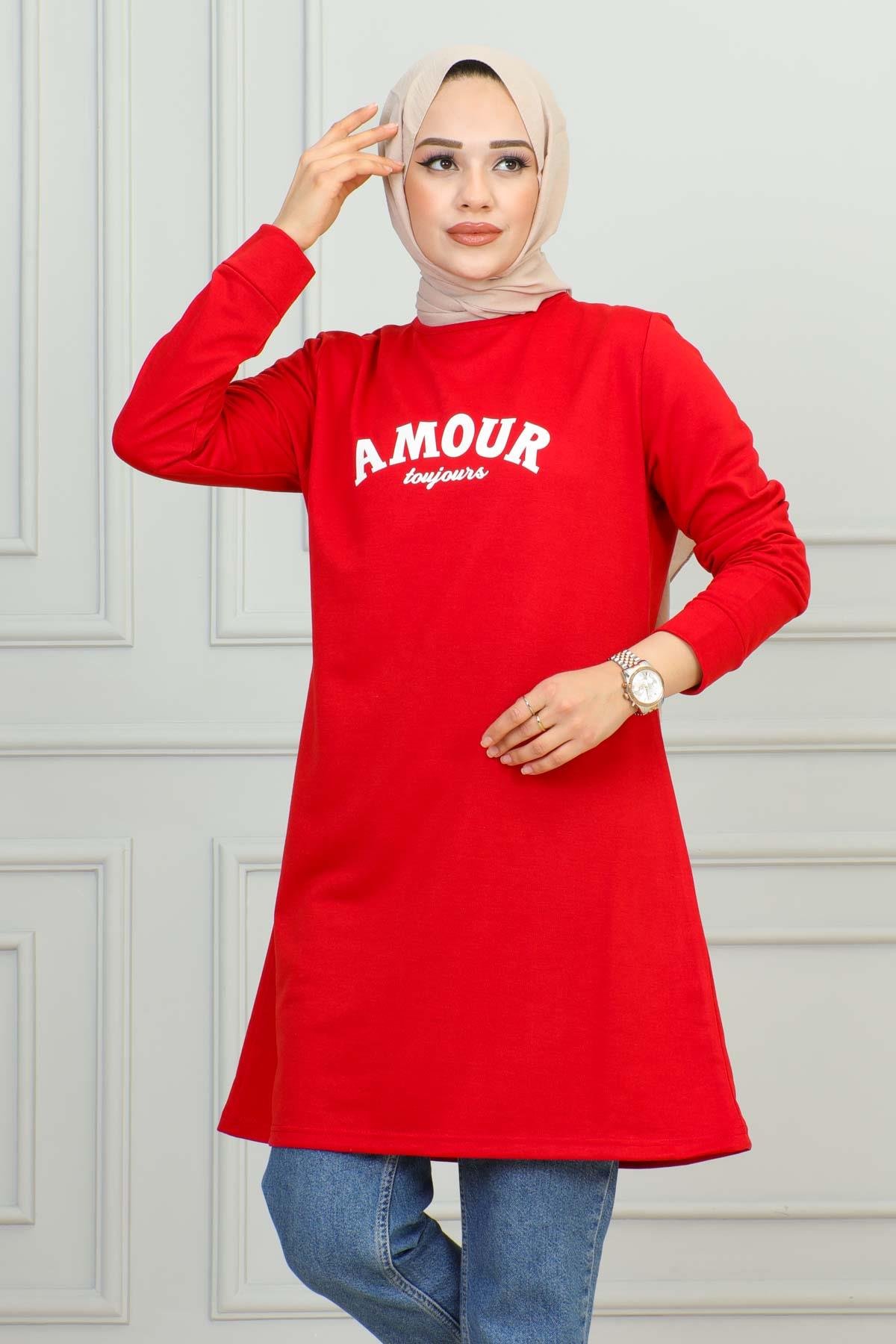 Tesettür Tunik Modelleri | Baskılı Tunik | Affanmoda 