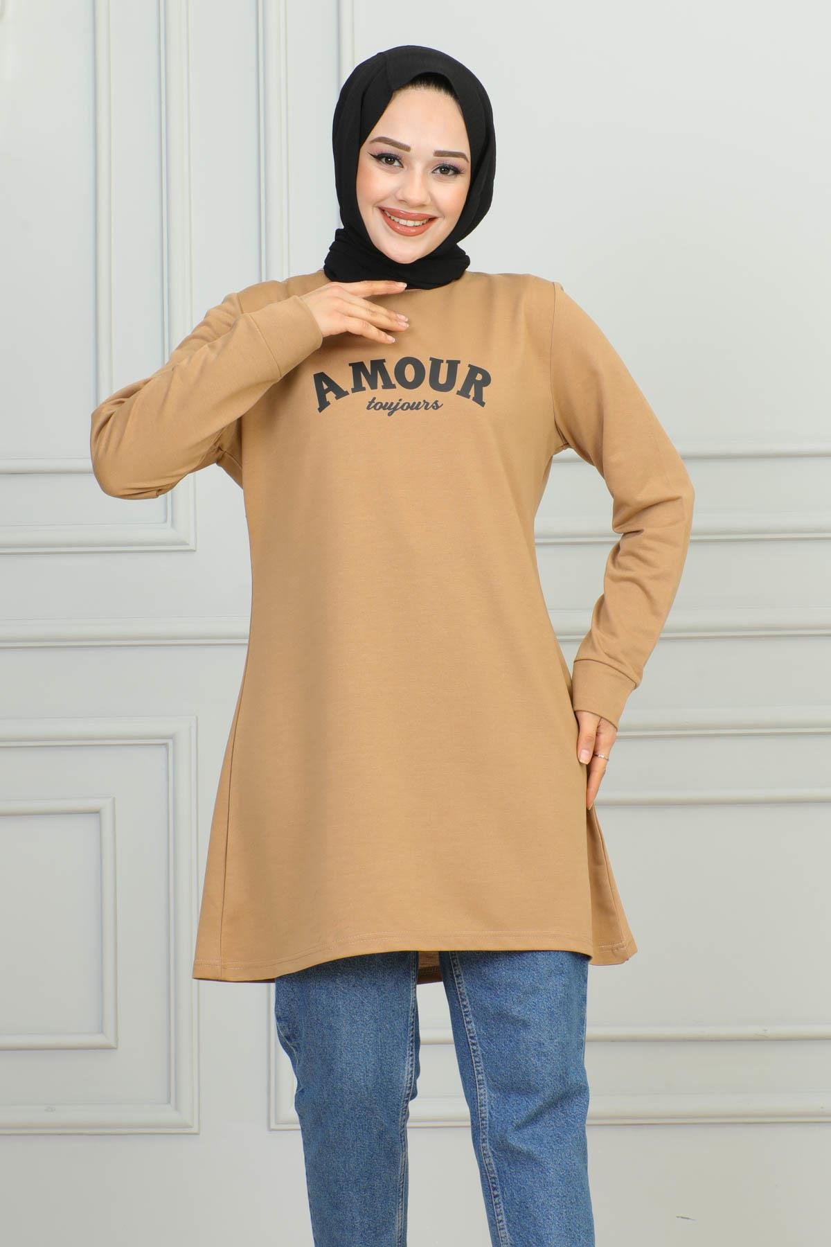 Tesettür Tunik Modelleri | Baskılı Tunik | Affanmoda 