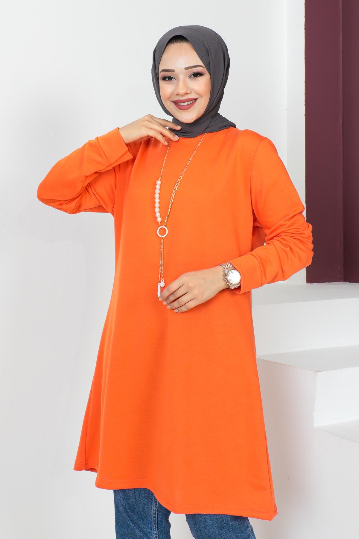 Kolyeli Tesettür Tunik Modelleri - Affan Moda