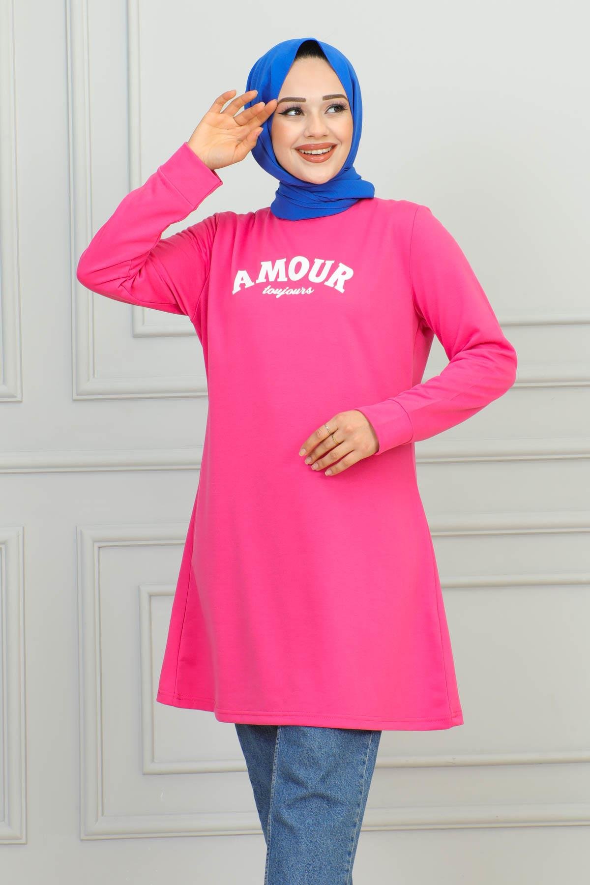 Tesettür Tunik Modelleri | Baskılı Tunik | Affanmoda 