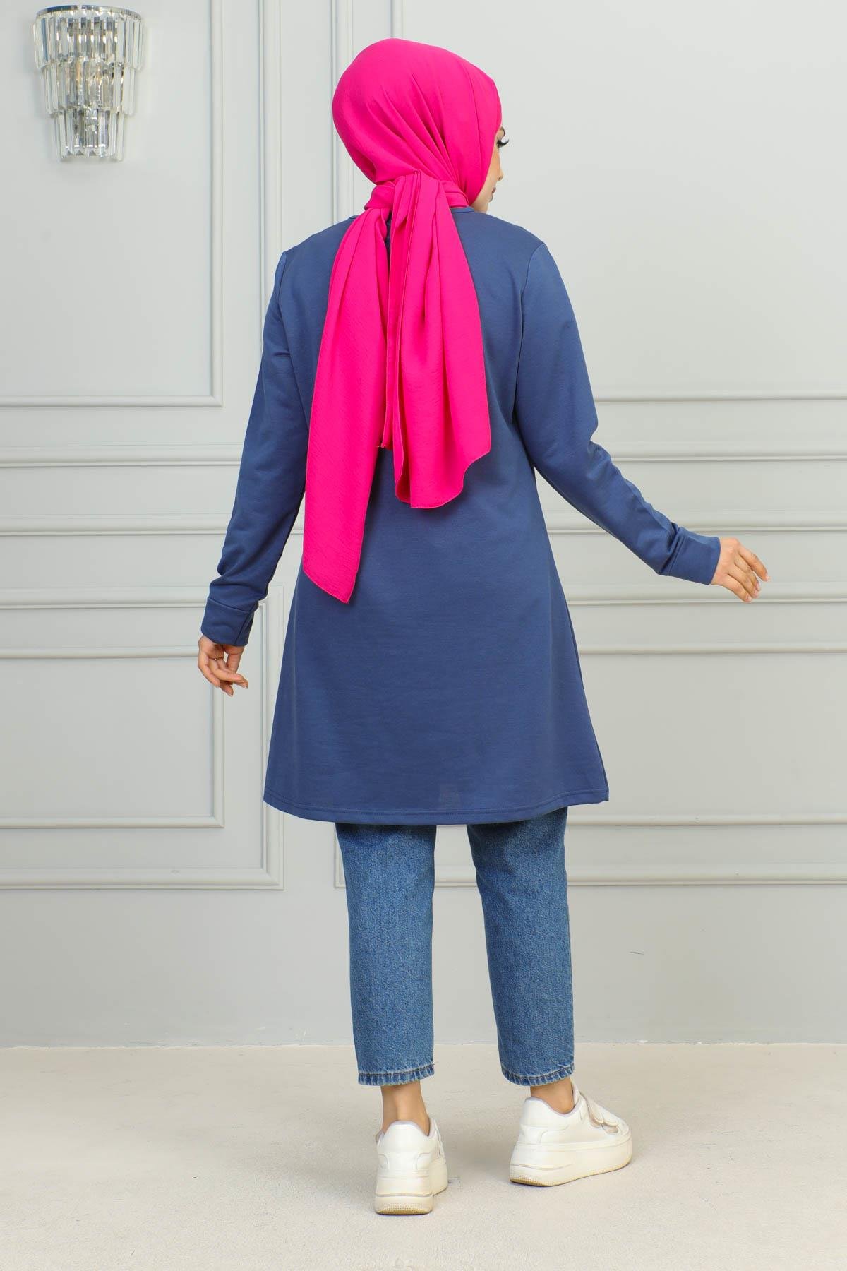 Tesettür Tunik Modelleri | Baskılı Tunik | Affanmoda 