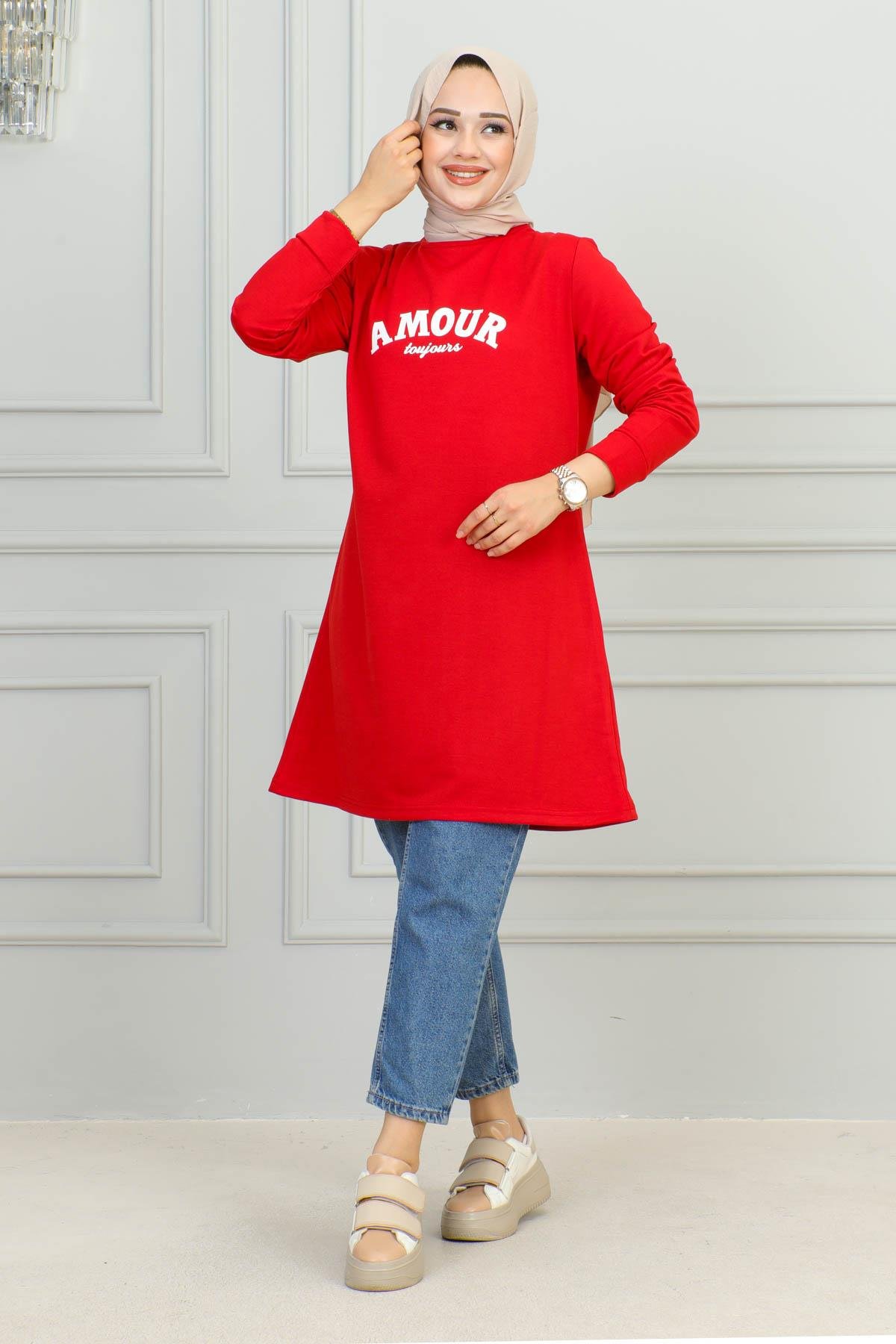 Tesettür Tunik Modelleri | Baskılı Tunik | Affanmoda 