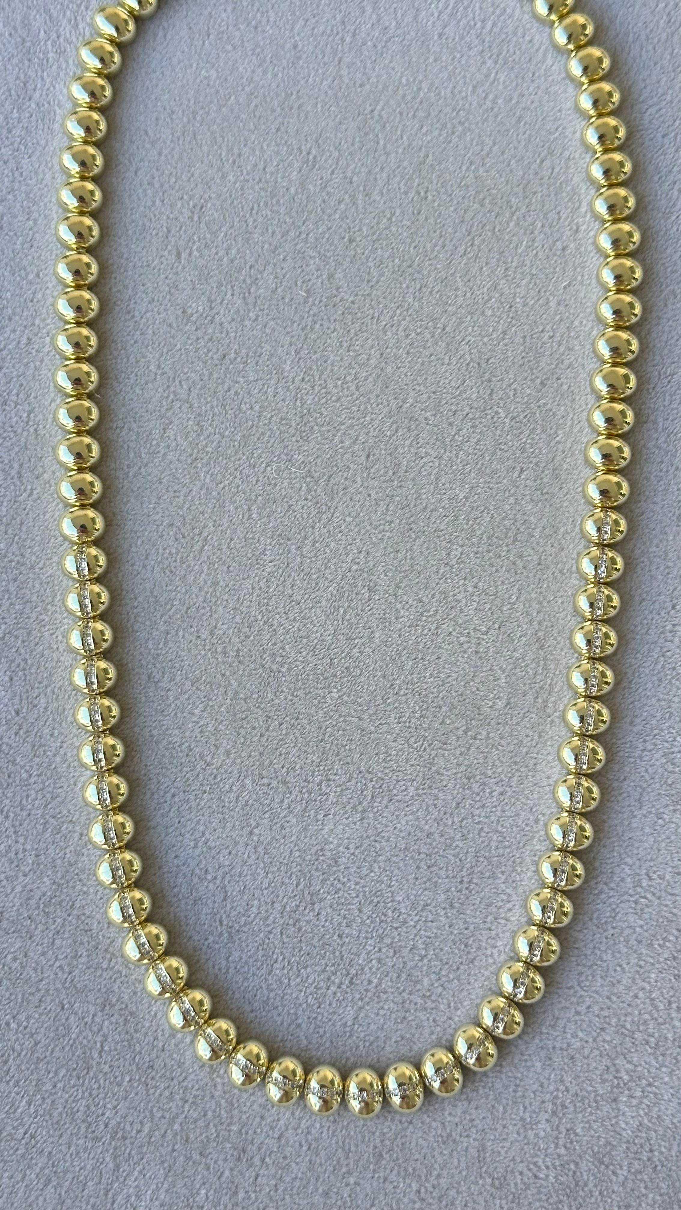 Bombe Plaka Ortası Taşlı Kolye