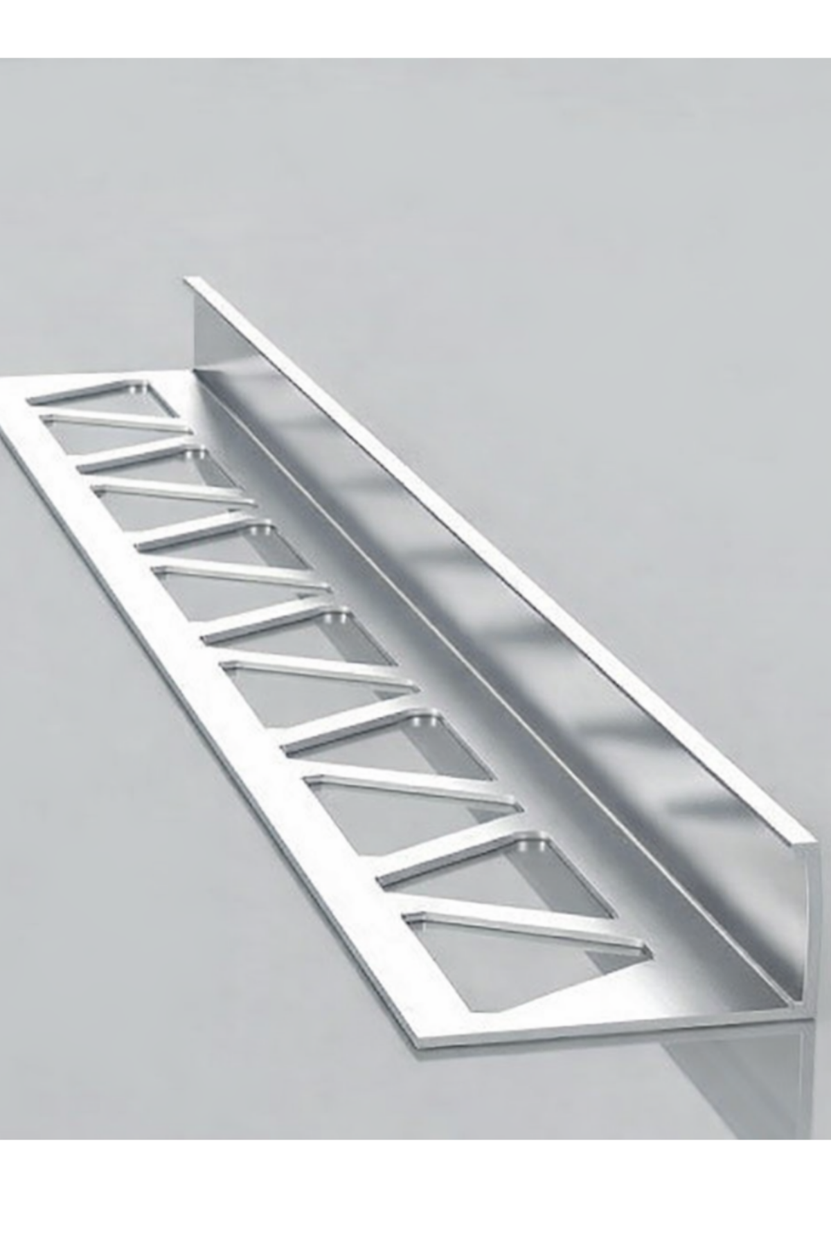 10 MM ALM. PARLAK GRİ SERAMİK L BİTİM PROFİLİ